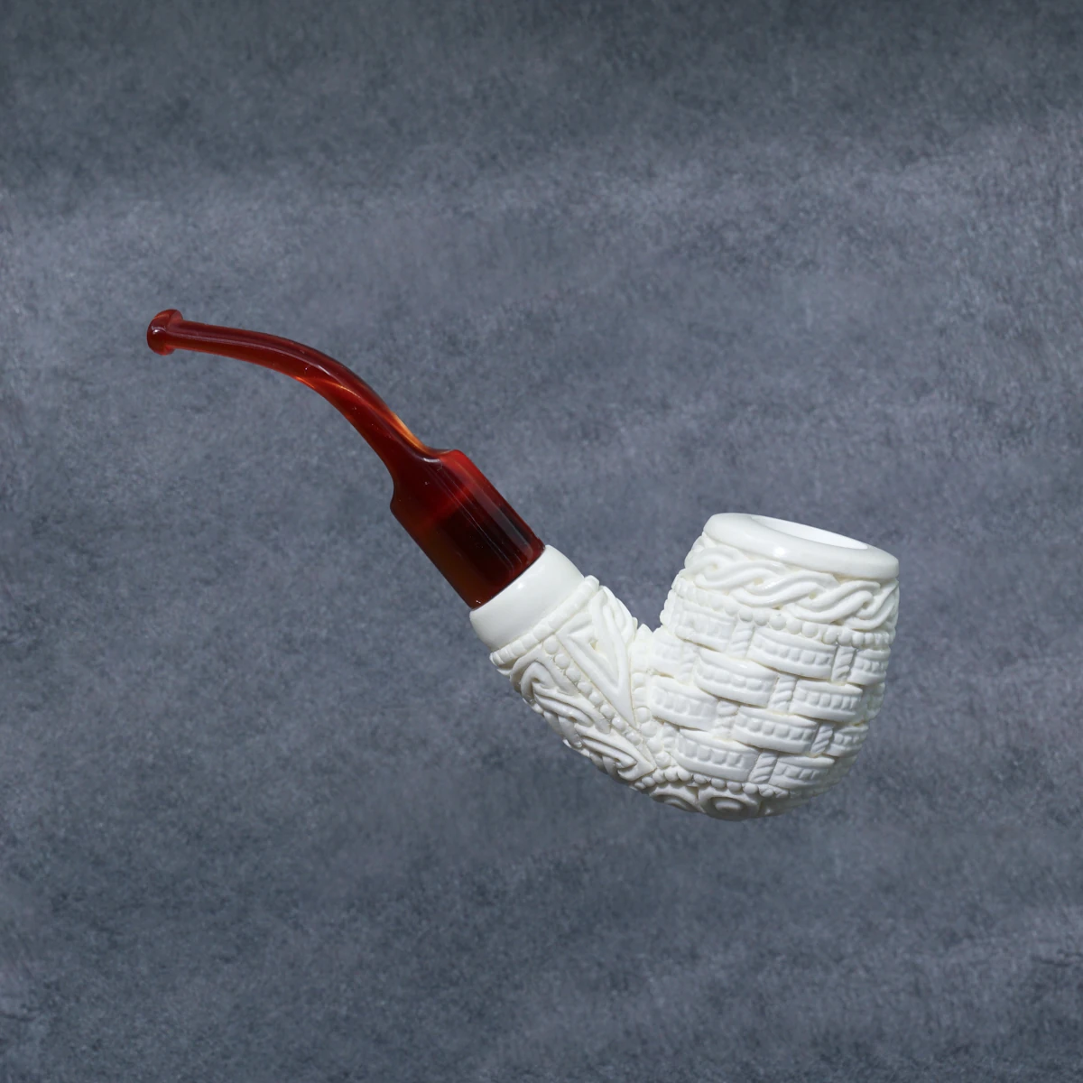 Yunar Zanera 9mm. Filtreli Akrilik Saplı Lületaşı Pipo 12002M