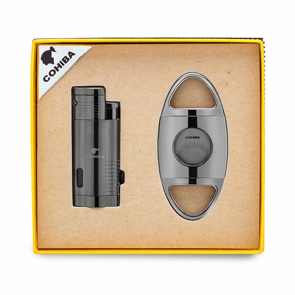 Cohiba Metal Gunmetal Puro
  Seti  3 Torch Çakmak + 58 Ring
  Kesici  5611AT