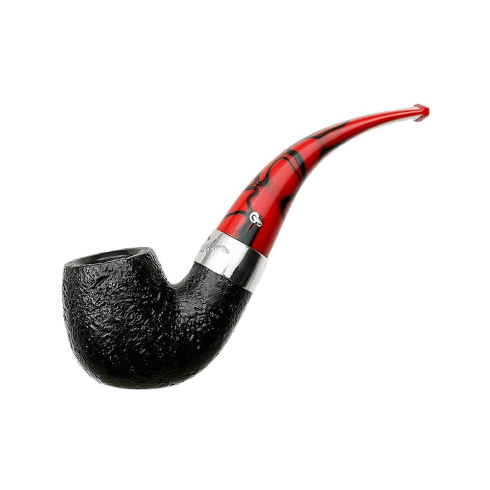 Peterson Dracula Sandblasted 221 9mm. Filtreli Akrilik Saplı Pipo 206001