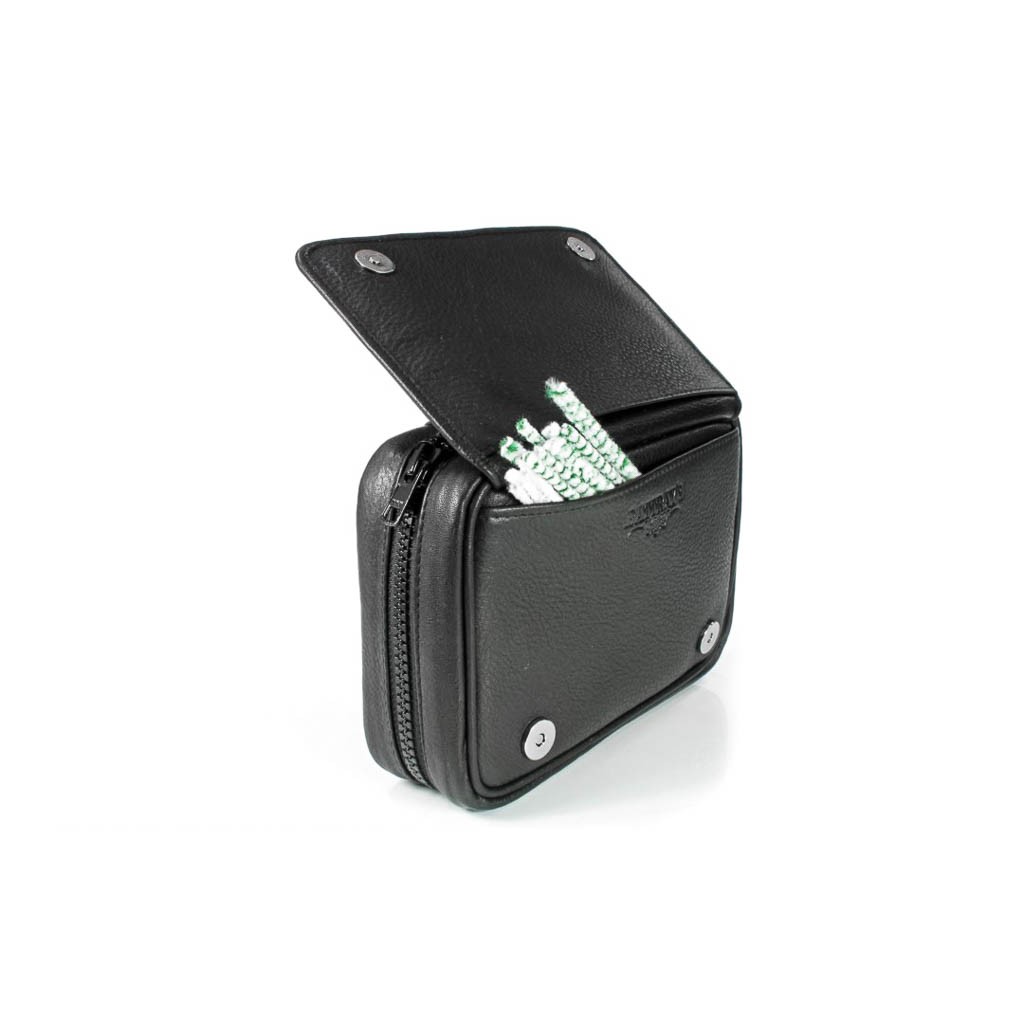Rattray's Black Knight Pipe Bag 2 Siyah Deri Pipo Çantası 114990