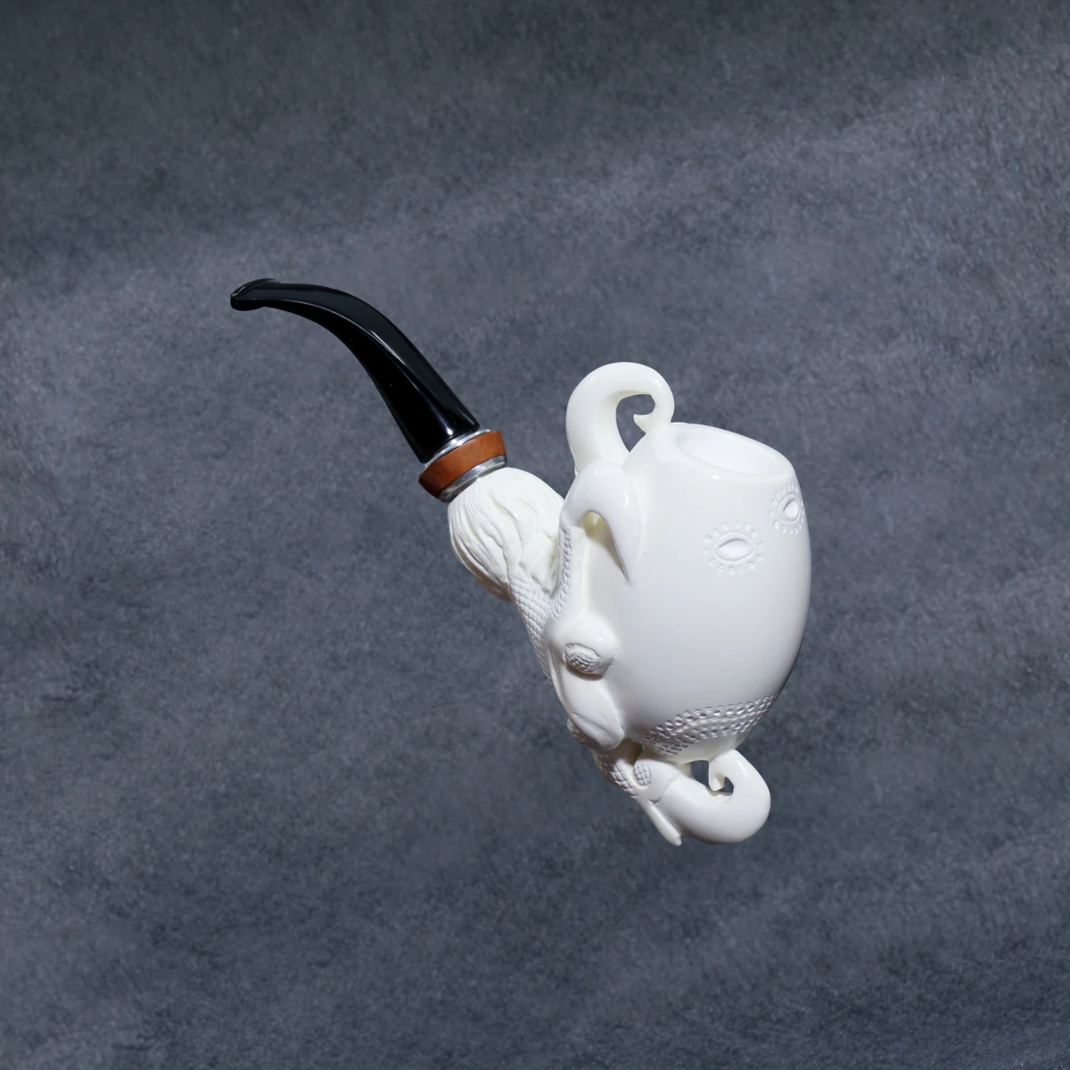 Yunar Asvorel 9mm. Filtreli Akrilik Saplı Lületaşı Pipo 14000M