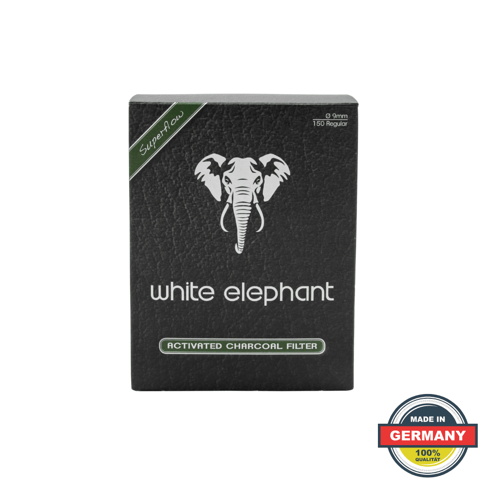 White Elephant 9mm Kömürlü Pipo Filtresi 150li Paket 352470