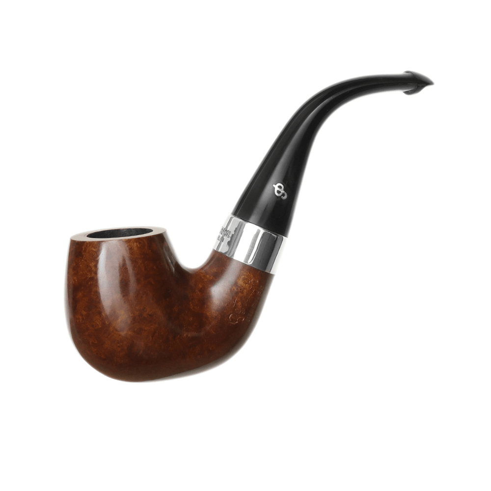 Peterson Kildare  Silver Mounted 221 9mm. Filtreli Vulcanite Saplı Pipo 206510