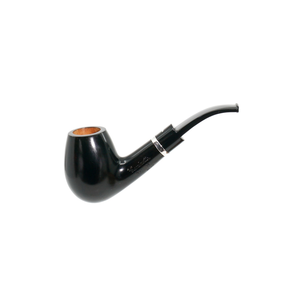 Caminetto Fatta A Mano Nero 0534 9mm. Filtreli Akrilik Saplı Pipo 203641