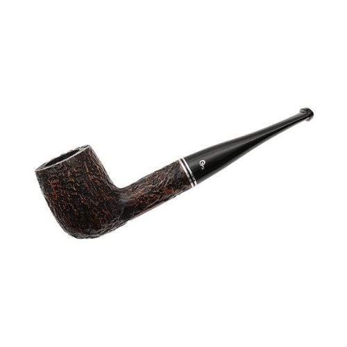 Peterson Dublin Filter Rusticated 6 9mm. Filtreli Vulcanite Saplı Pipo 205098