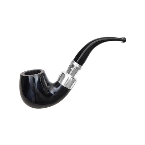 Peterson Ebony Spigot  221 9mm. Filtreli Akrilik Saplı Pipo