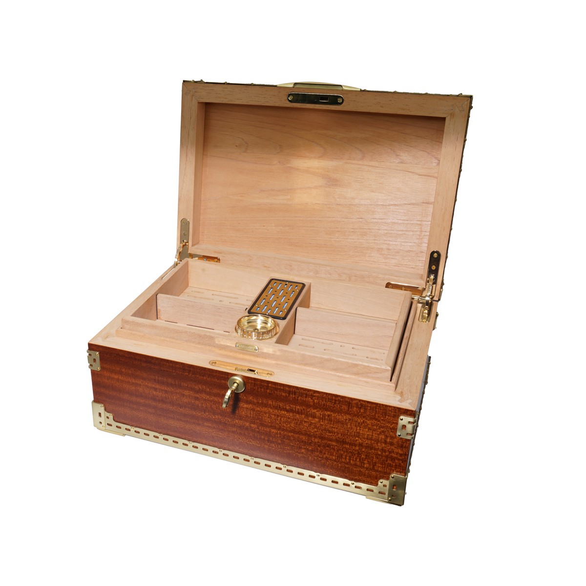 Angelo A. Kahve/Gold Ahşap Kaplama Humidor 923013