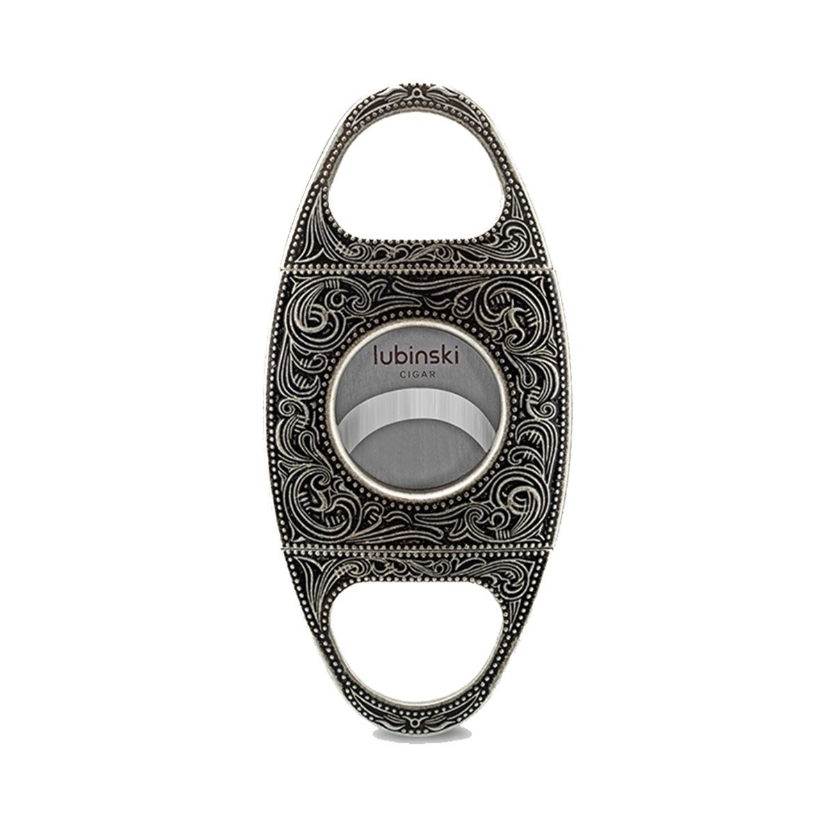 Lubinski Guillotine 60 Ring Stahl Zigarrenschere Silber 9517AT