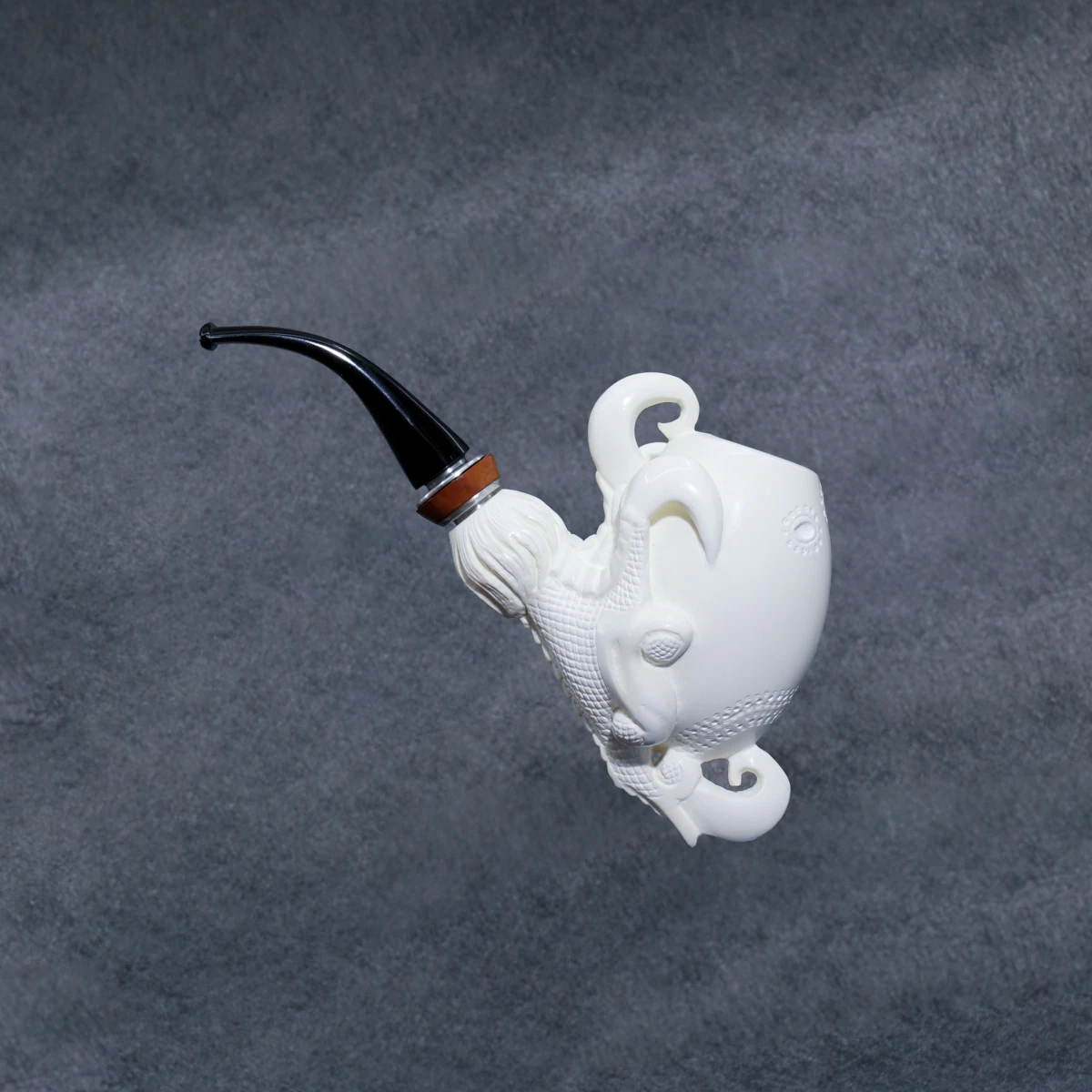 Yunar Asvorel 9mm. Filtreli Akrilik Saplı Lületaşı Pipo 14000M