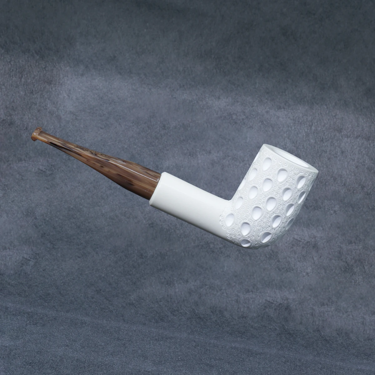 Yunar Damla 9mm. Filtreli Akrilik Saplı Lületaşı Pipo 10019M