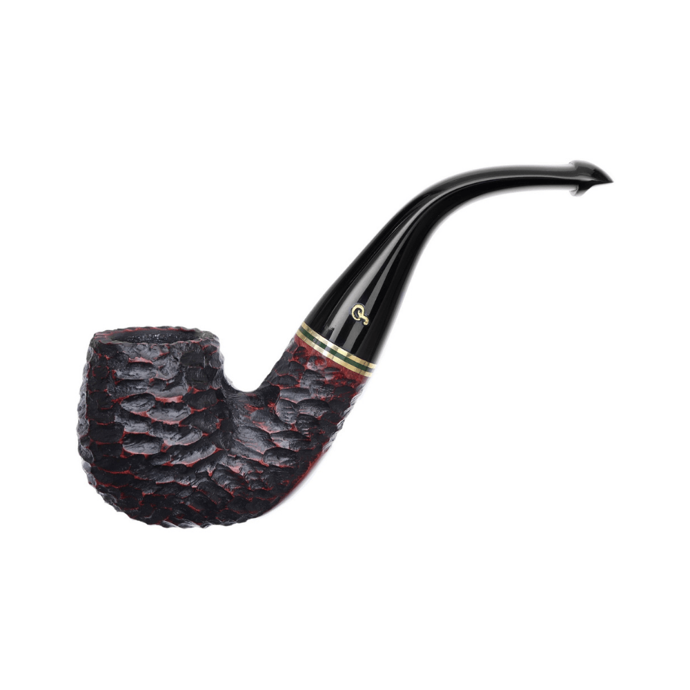 Peterson Emerald Rusticated 221 9mm. Filtreli Vulcanite Saplı Pipo 206031