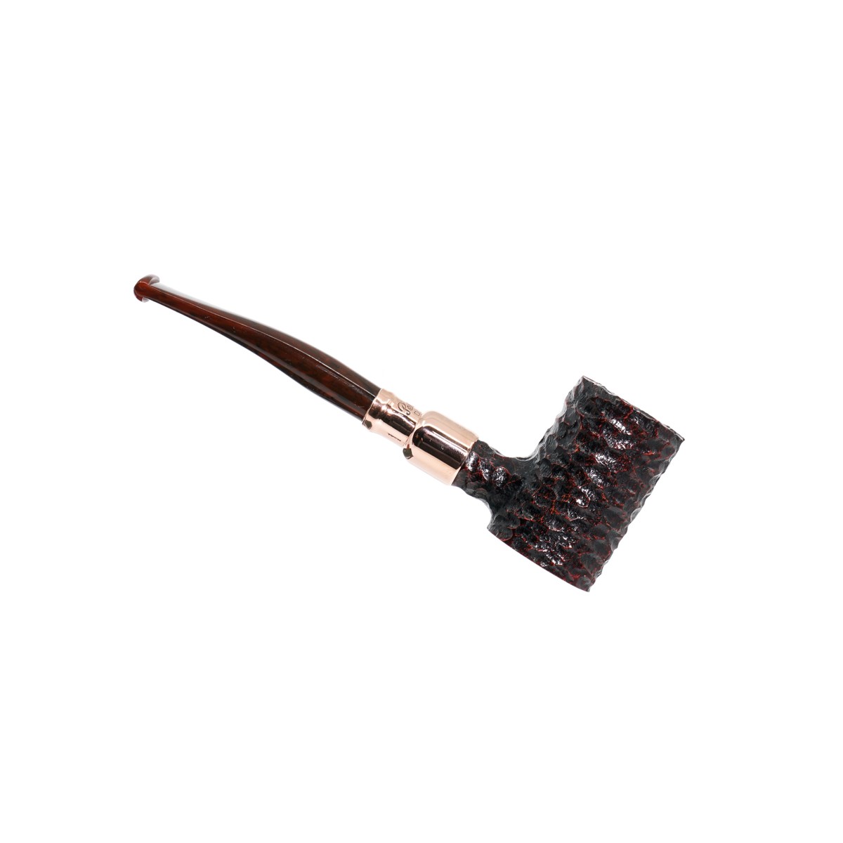 Peterson Christmas 2024 Copper Spigot Rusticated 701 Filtresiz Akrilik Saplı Pipo 205953