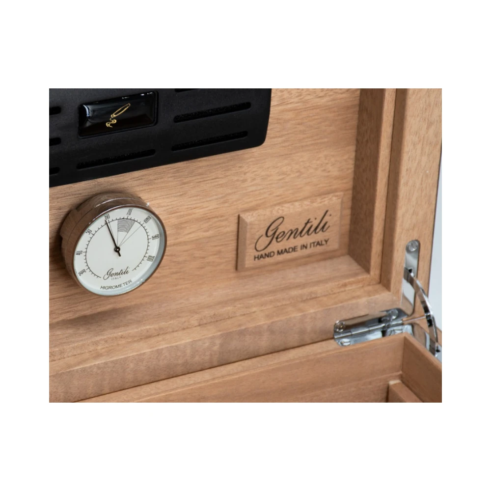 Gentili Emilio Kahverengi Ahşap Kaplama Humidor 373041