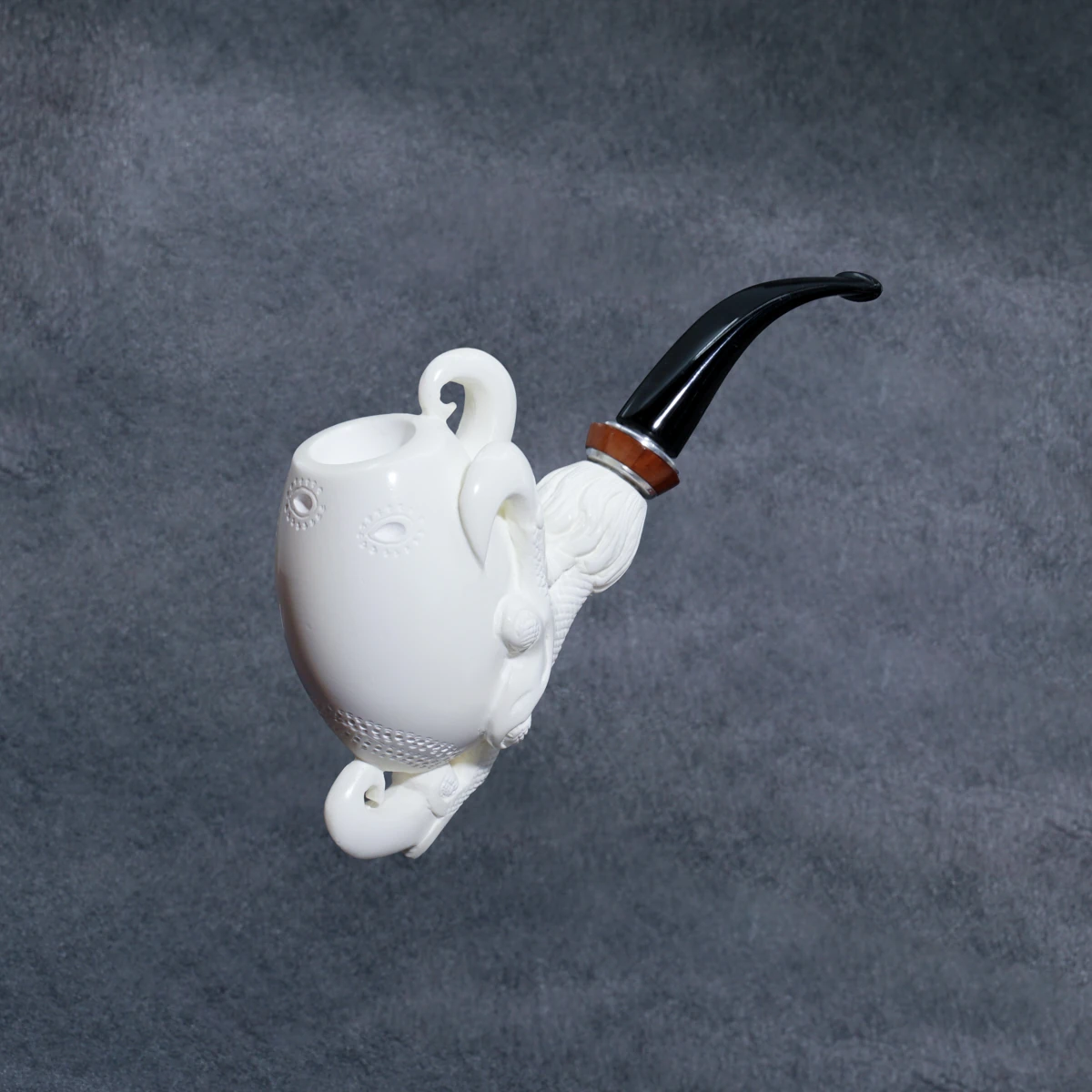 Yunar Asvorel 9mm. Filtreli Akrilik Saplı Lületaşı Pipo 14000M