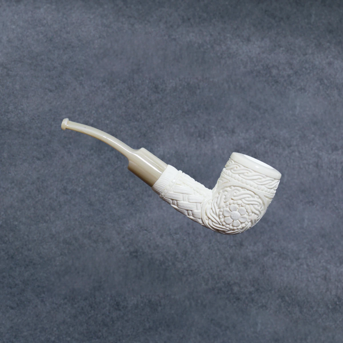 Yunar Zanera 9mm. Filtreli Akrilik Saplı Lületaşı Pipo 12016M