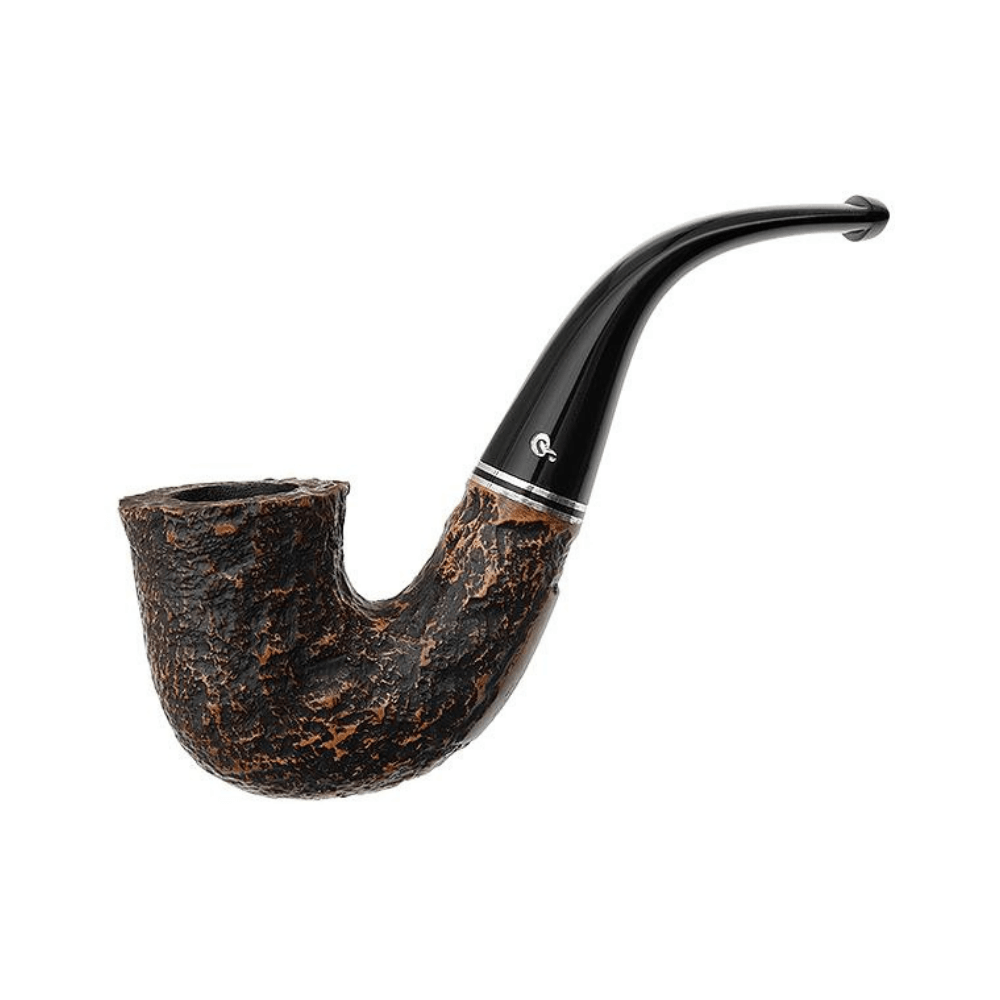 Peterson Dublin Filter Rusticated 5 9mm. Filtreli Vulcanite Saplı Pipo 206490
