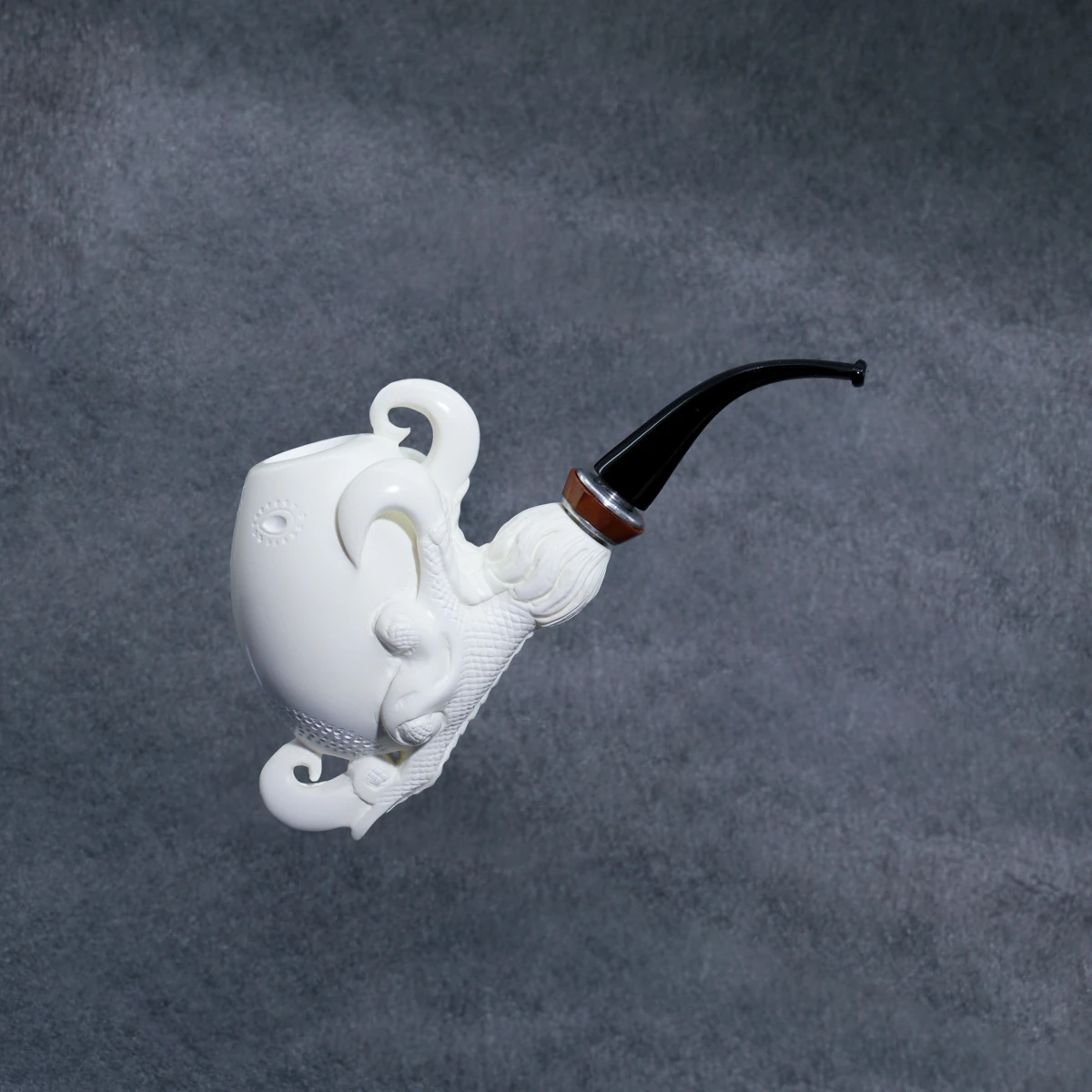 Yunar Asvorel 9mm. Filtreli Akrilik Saplı Lületaşı Pipo 14000M