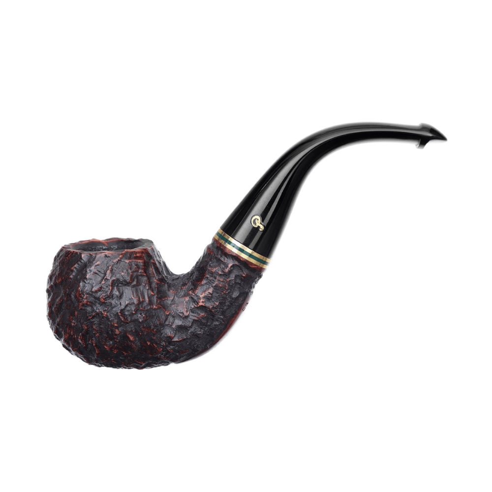 Peterson Emerald Rusticated 3 9mm. Filtreli Vulcanite Saplı Pipo 206033