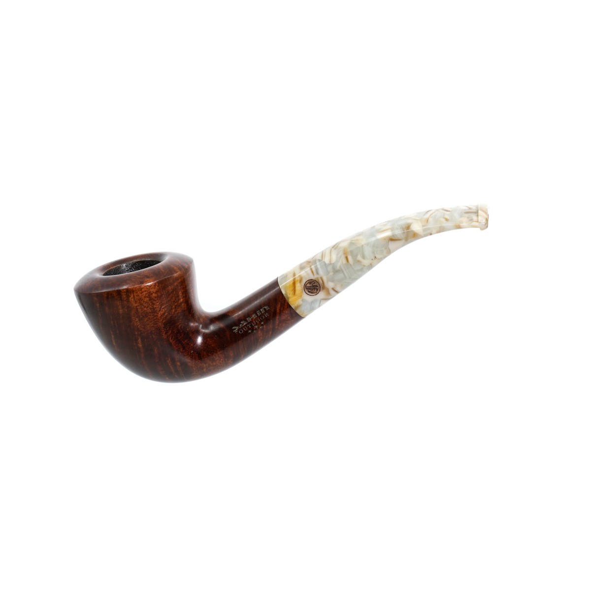 Şahin Outdoor 5 Yıldız 9mm. Filtreli Akrilik Saplı Pipo 262360