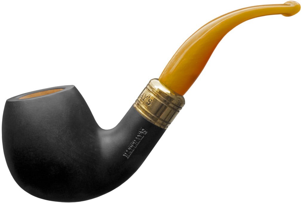 Rattray's The Bagpiper Black
  Yellow 9mm. Acrylic Handle with Filter
  Pipe 160000