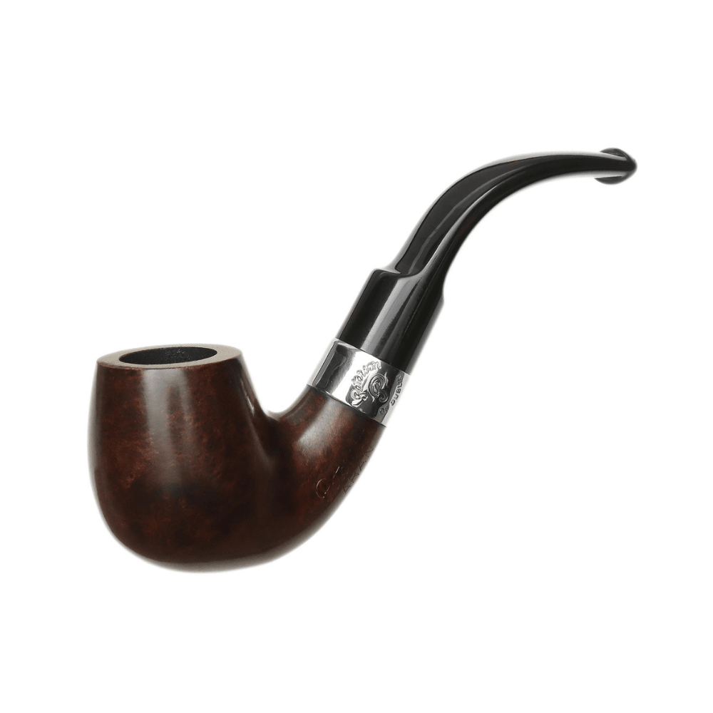 Peterson Aran Smooth Nickel Mounted 221 9mm. Filtreli Vulcanite Saplı Pipo 206165