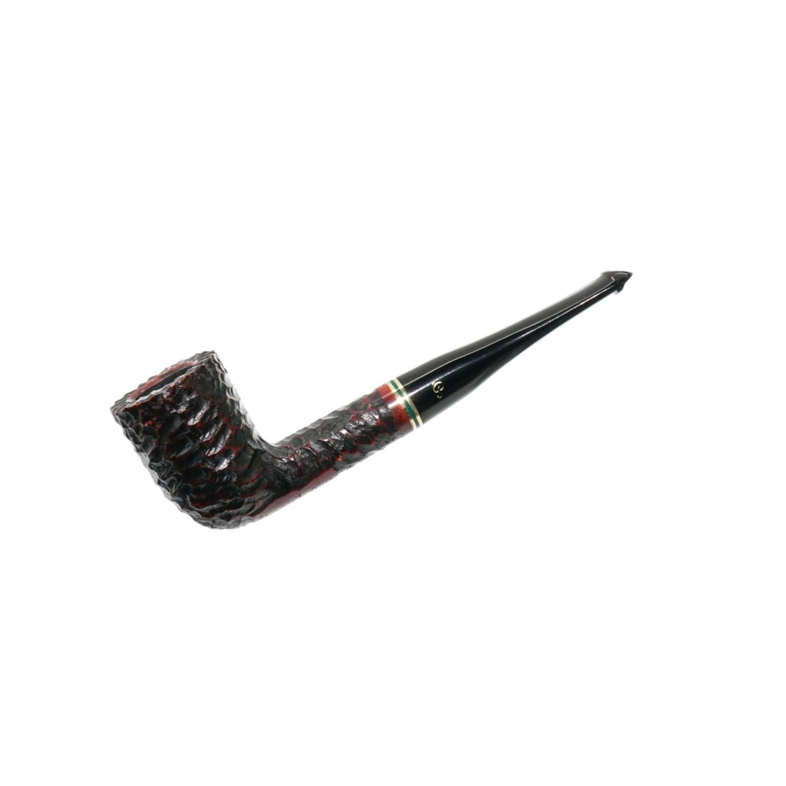 Peterson Emerald Rusticated 120 9mm. Filtreli Vulcanite Saplı Pipo 206035