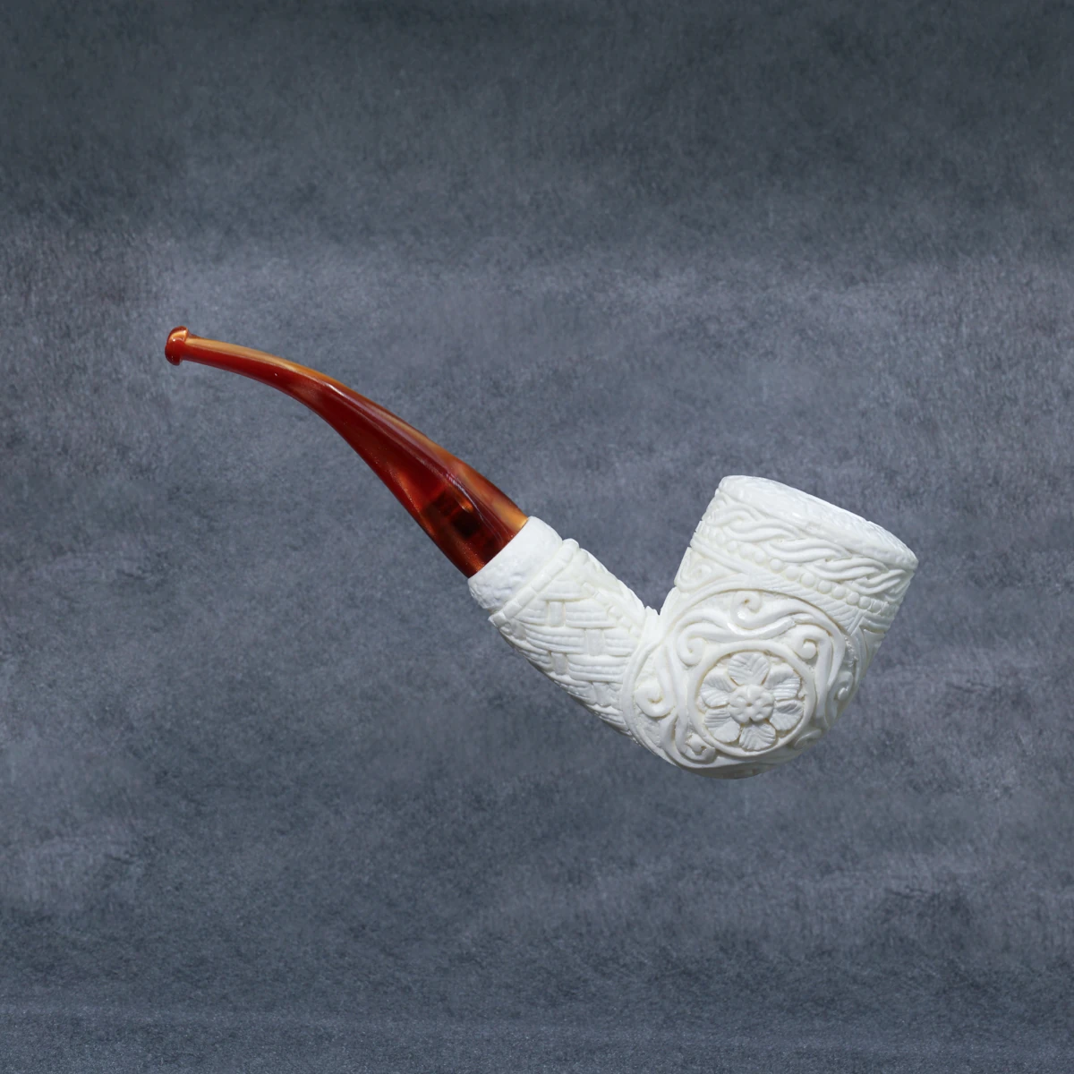 Yunar Zanera 9mm. Filtreli Akrilik Saplı Lületaşı Pipo 12004M