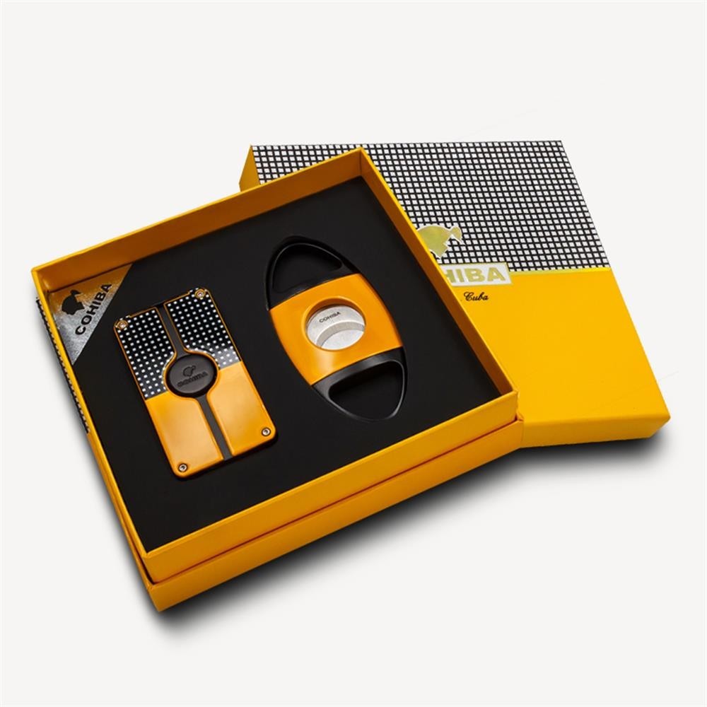 Cohiba Metal Sarı/Siyah Puro
  Seti  3 Torch Çakmak, 60 Ring Puro
  Kesici  8096AT