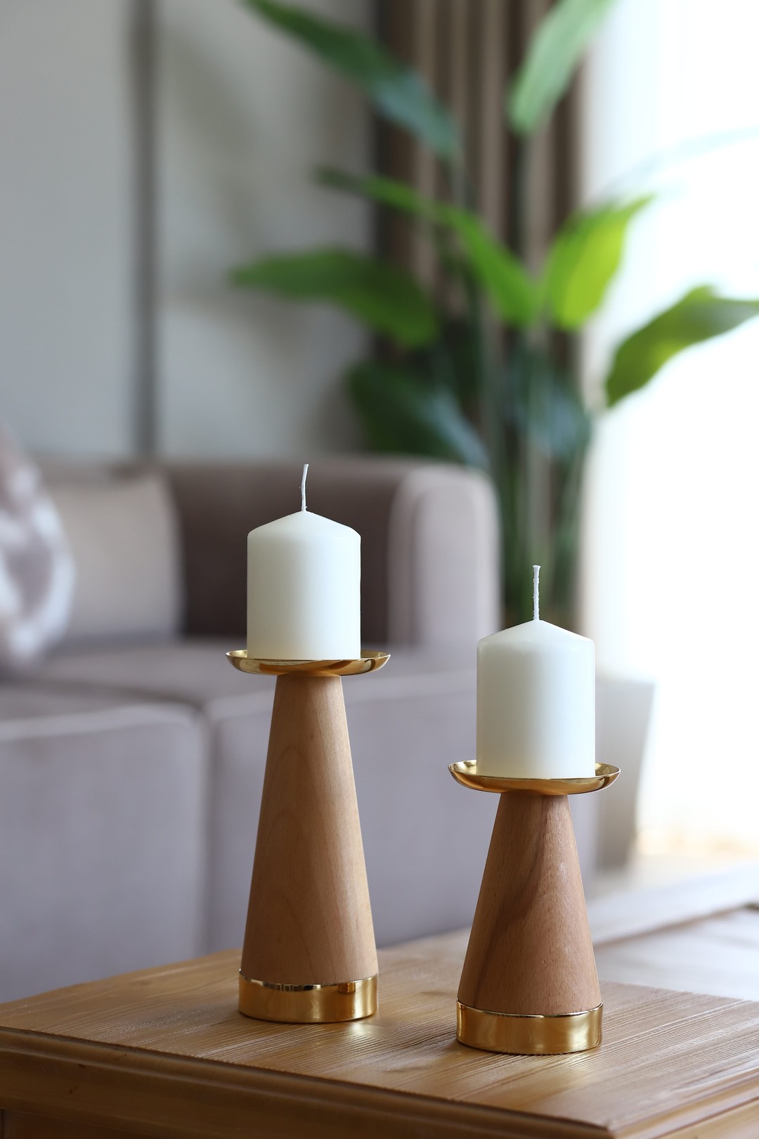 Wooden Candle Holder