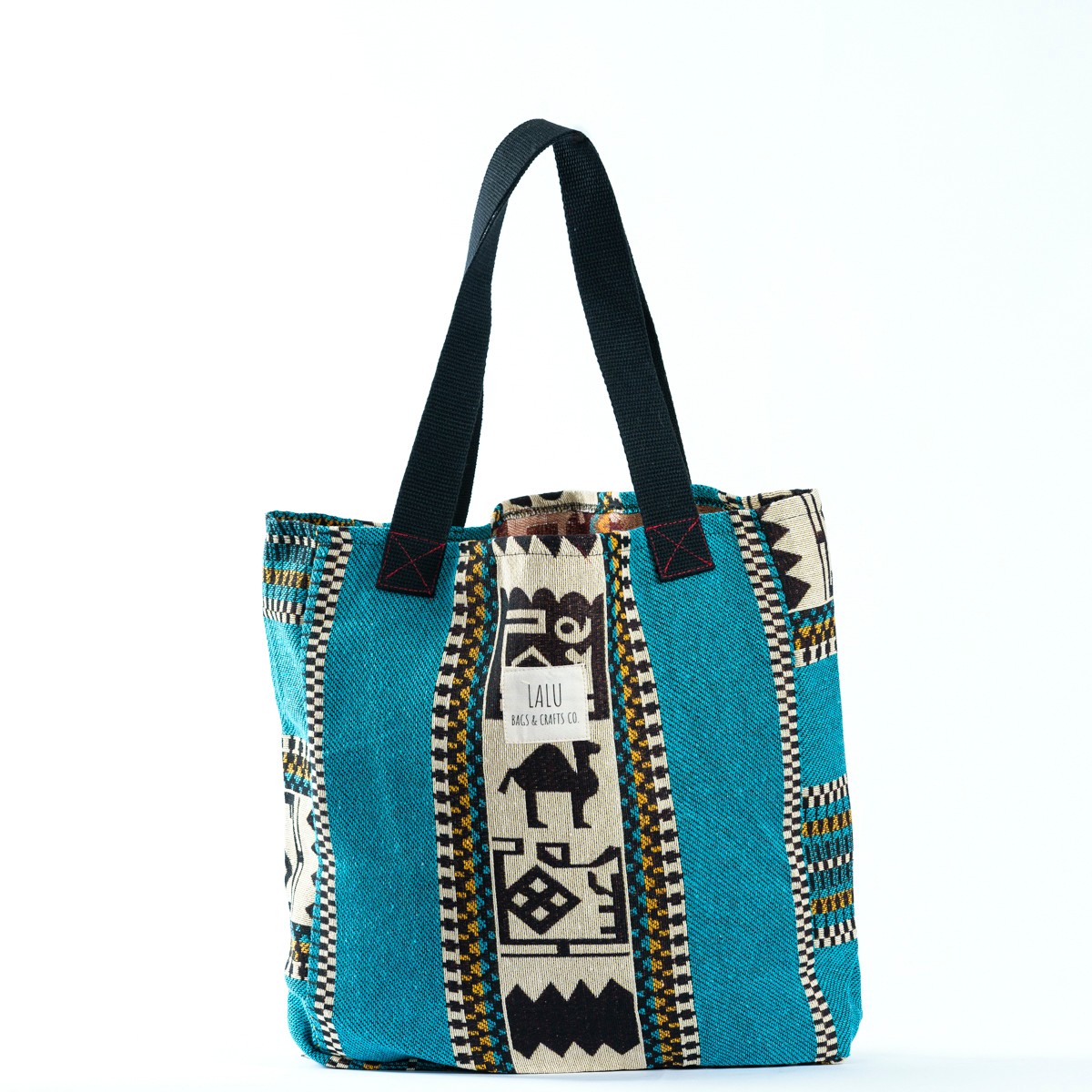 Lalu Bags Antakya Dokuma Deve Motif Yeşil Çanta