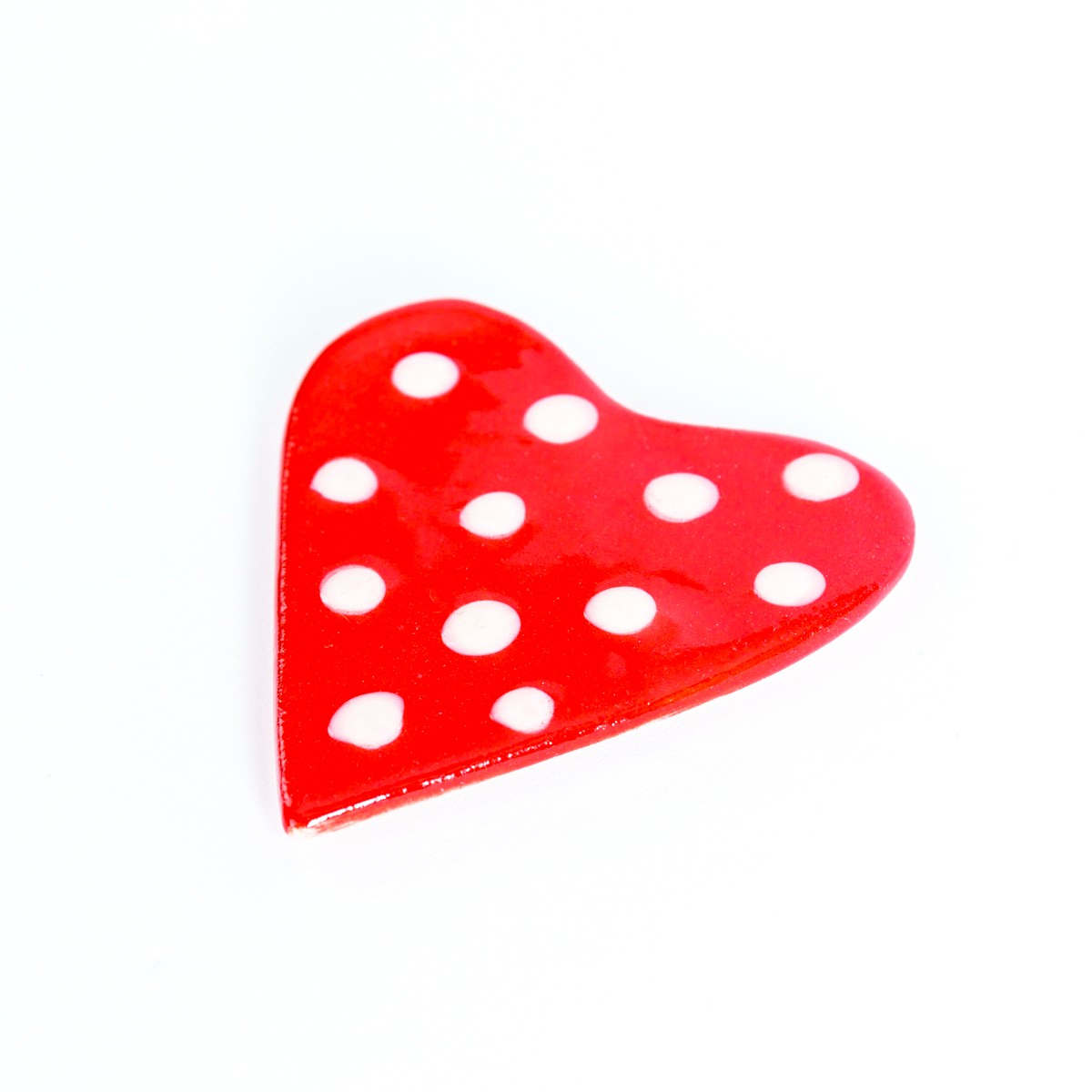 Kırmızı Kalp Seramik Magnet