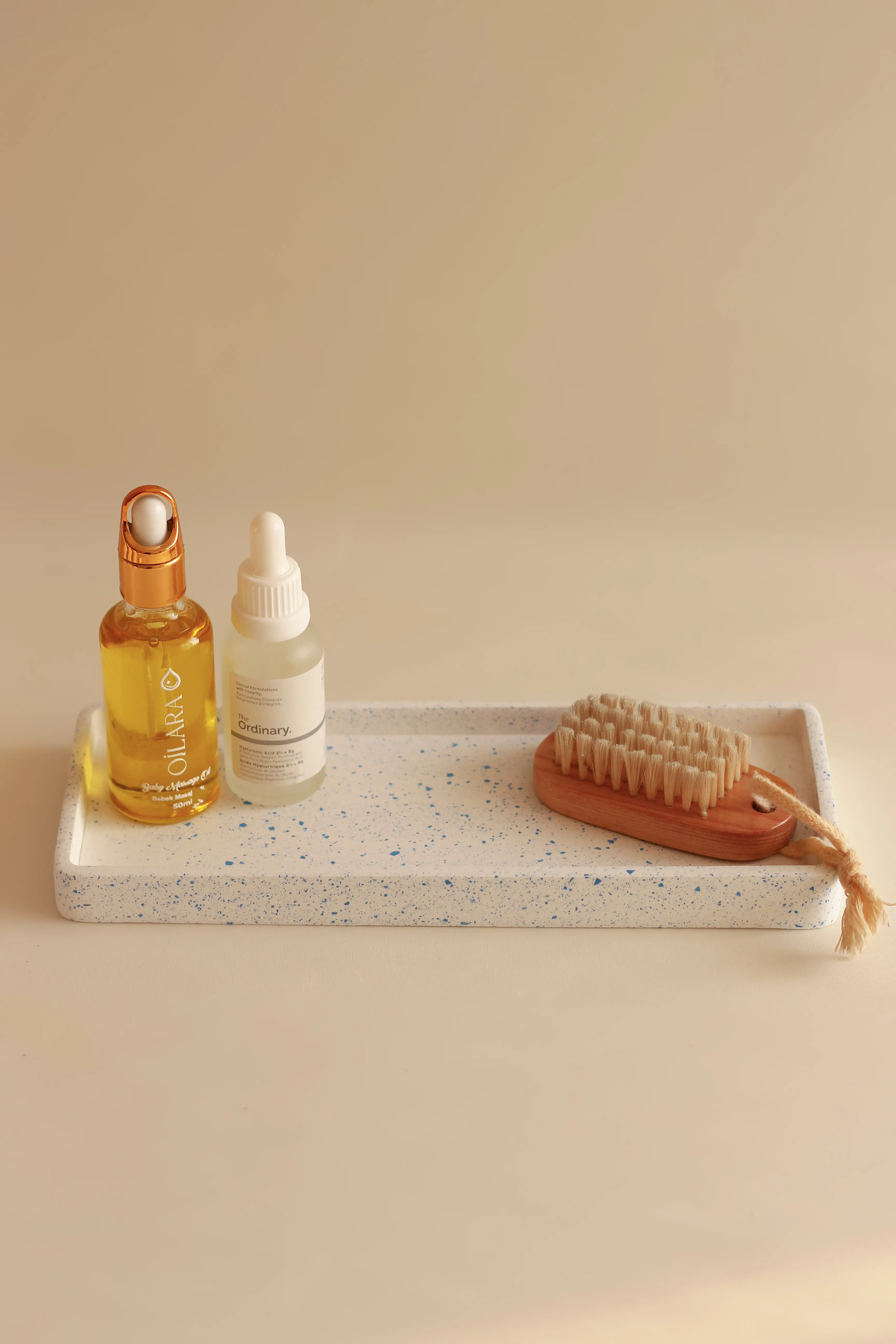 Terrazzo Parçalı Dekoratif Tabak