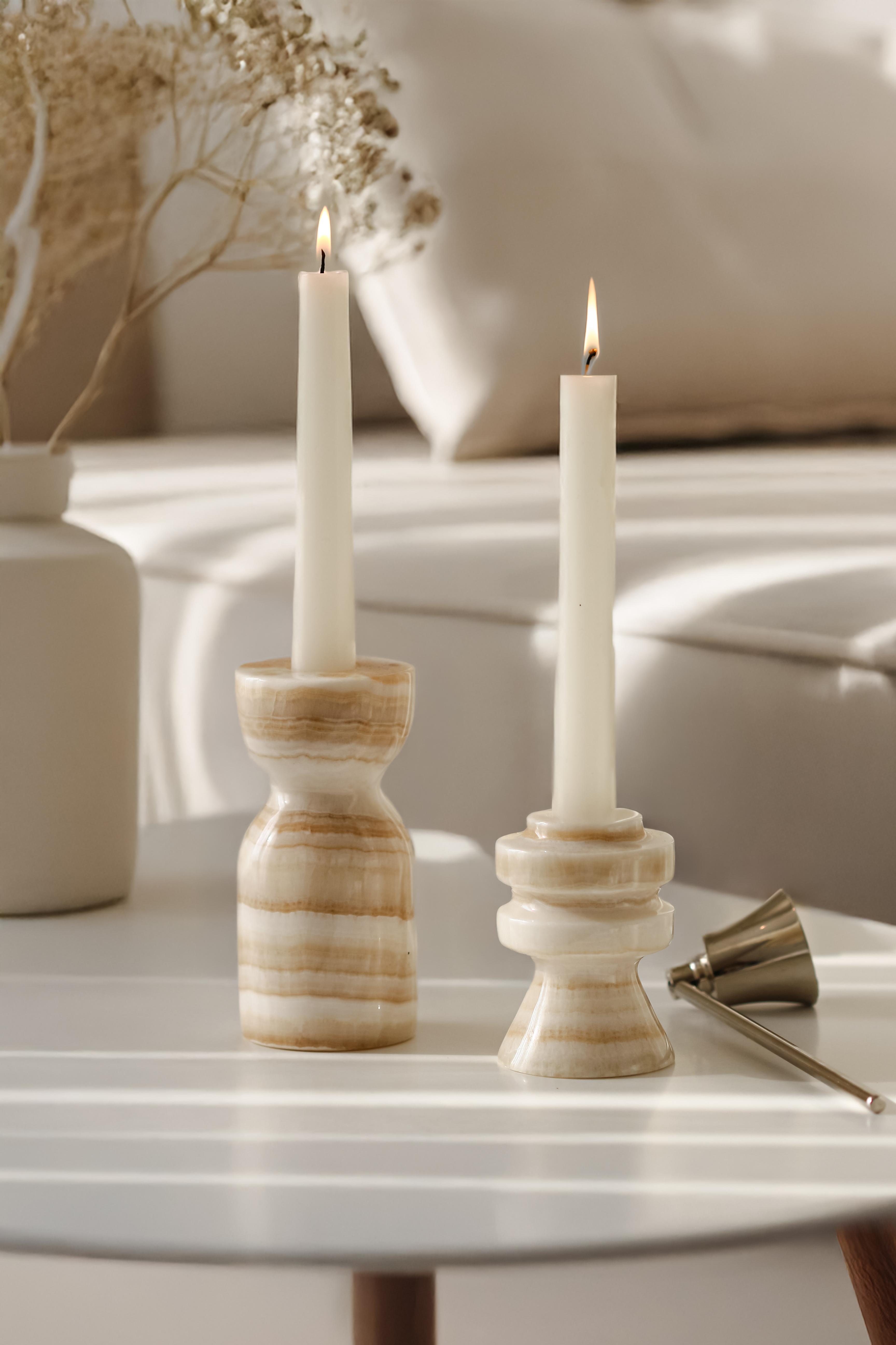 Petra Onyx Şamdan (2'li Set)