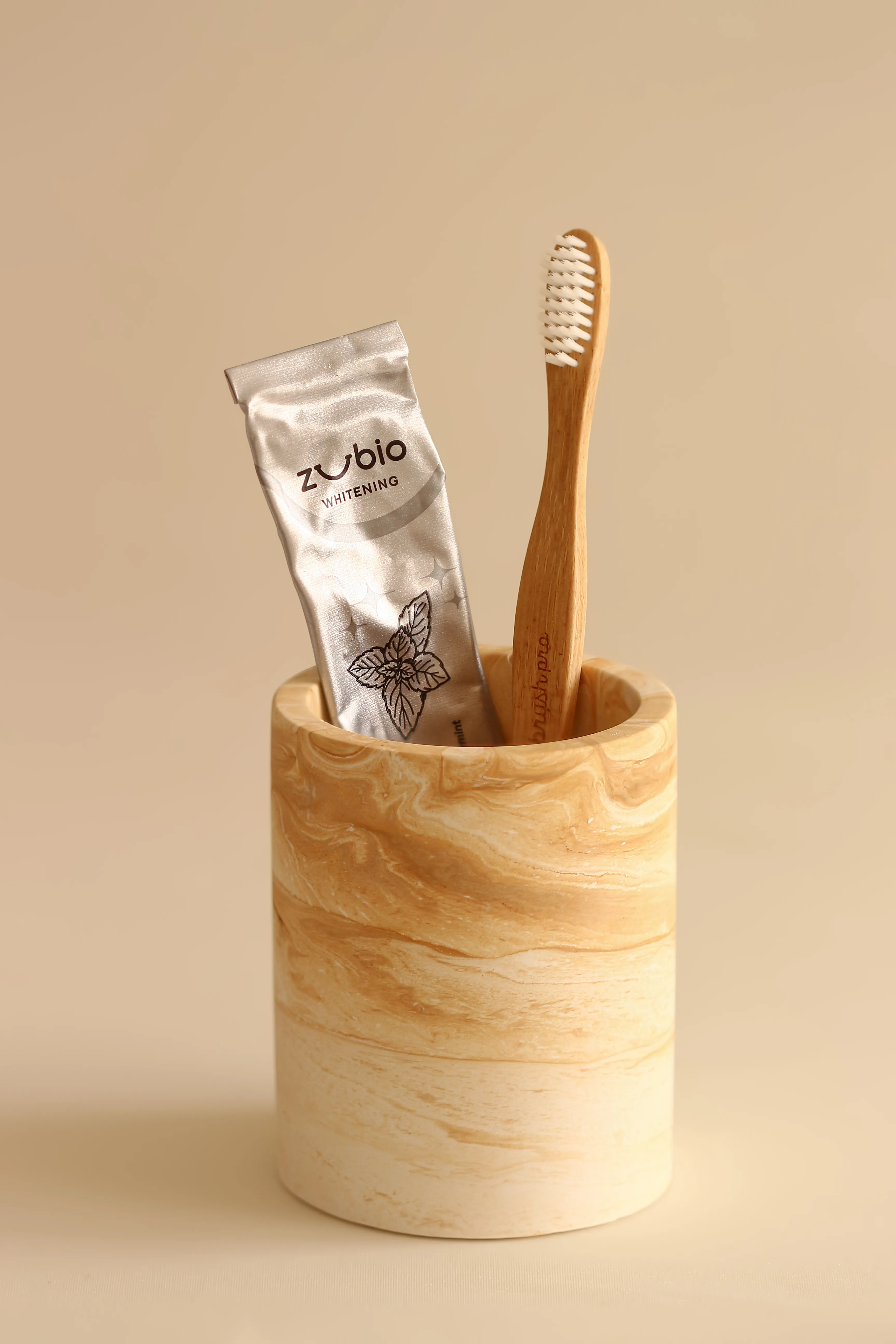 Mermer Desenli Diş Fırçalık