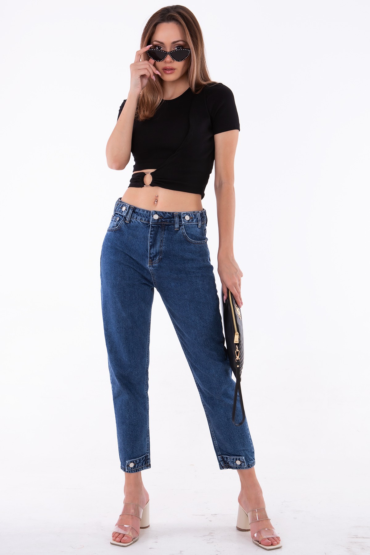 Toka Detaylı Crop Bluz - 984851