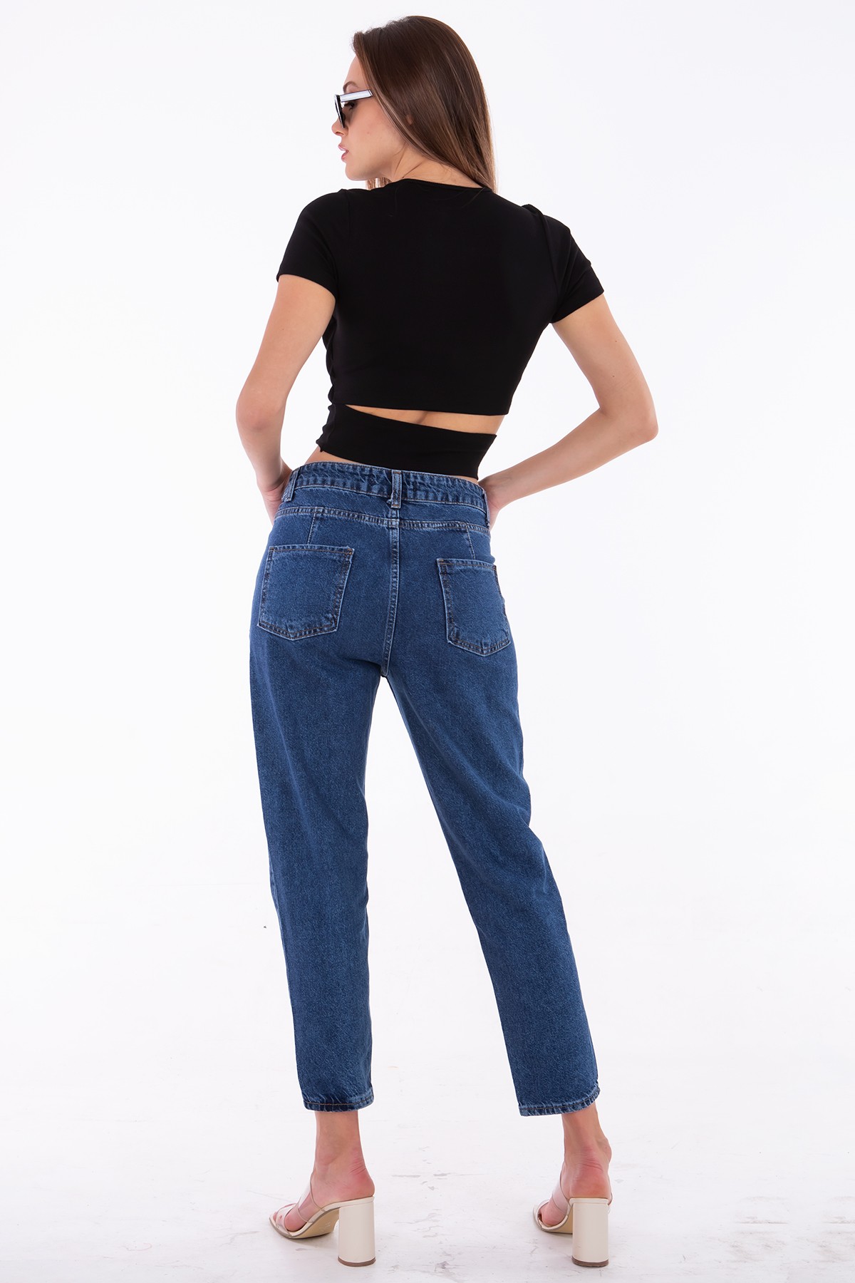 Toka Detaylı Crop Bluz - 984851