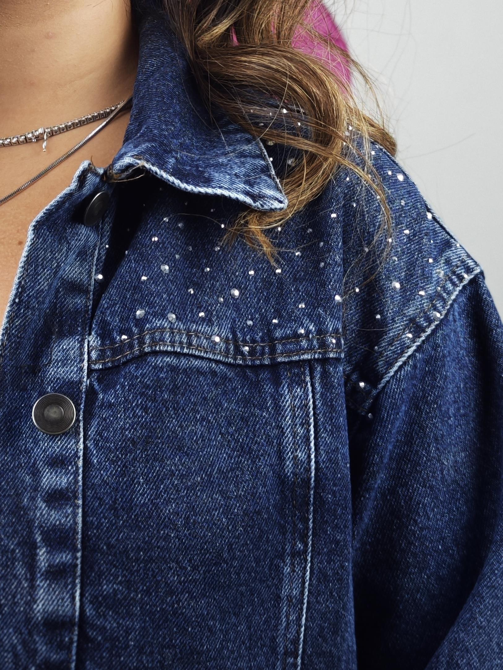 BÜYÜK BEDEN OMUZ TASLI KOT CEKET