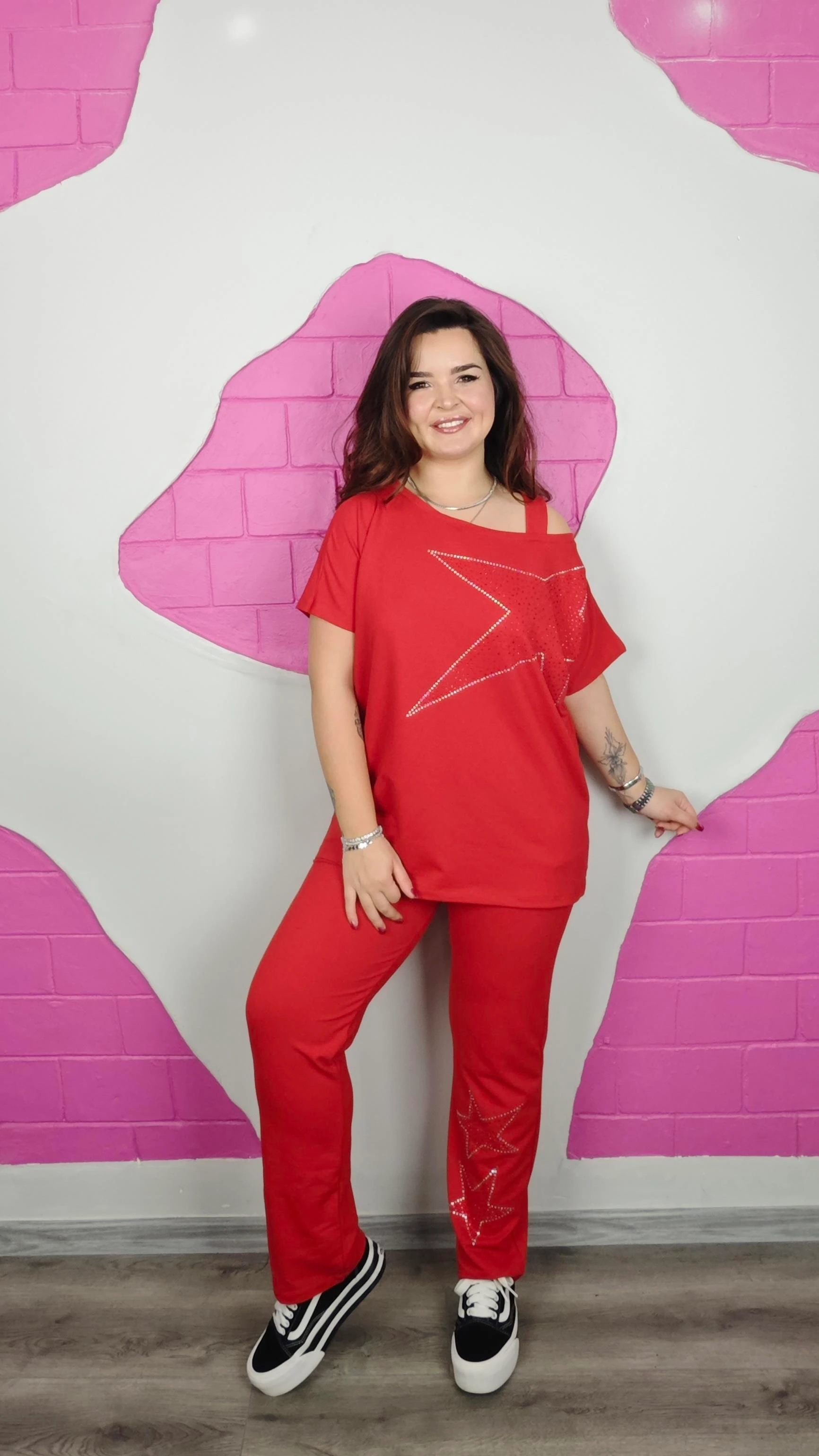 BÜYÜK BEDEN KIRMIZI YILDIZ TAKIM