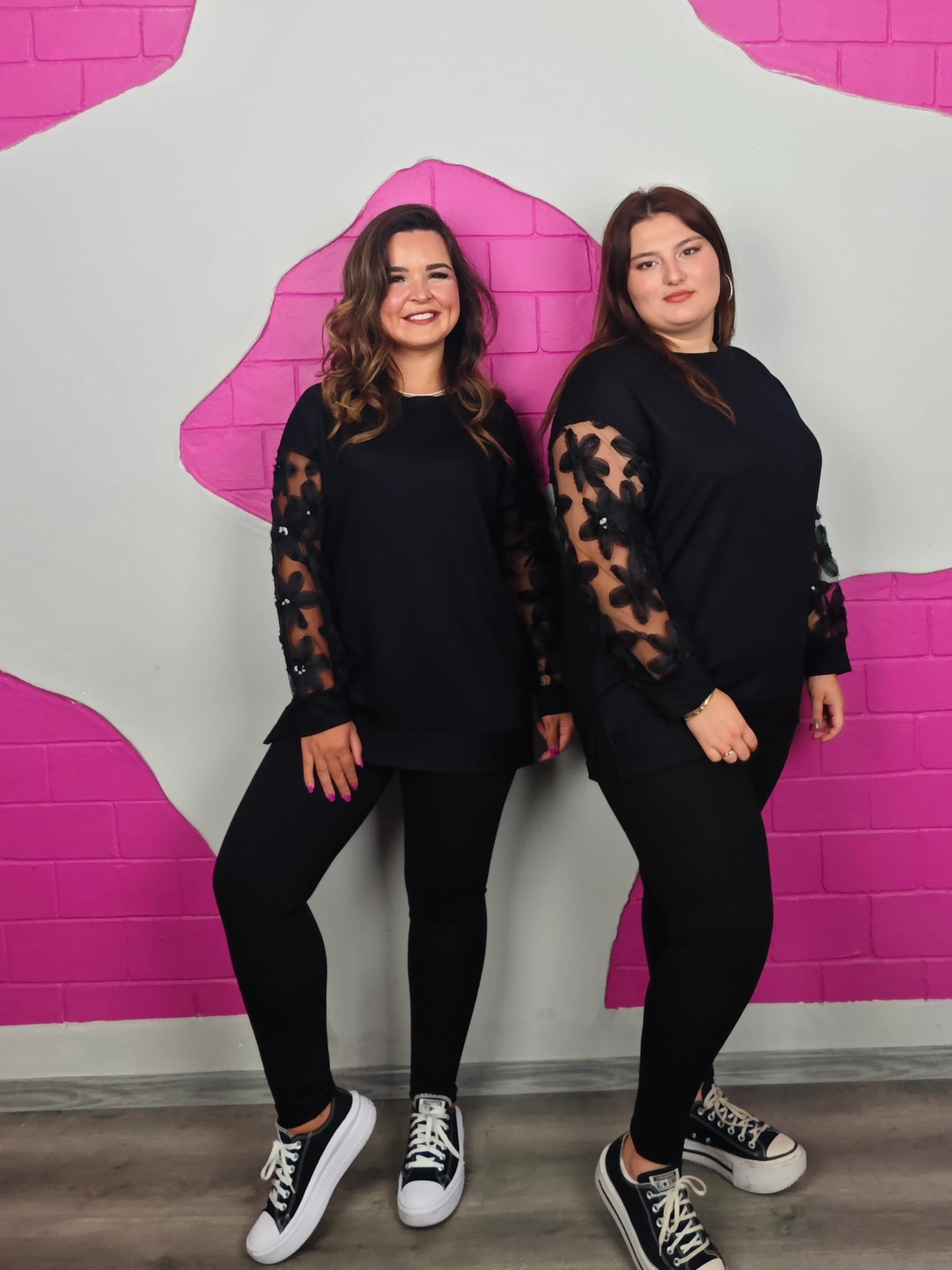 BÜYÜK BEDEN GÜPÜRLÜ TÜLLÜ BLUZ