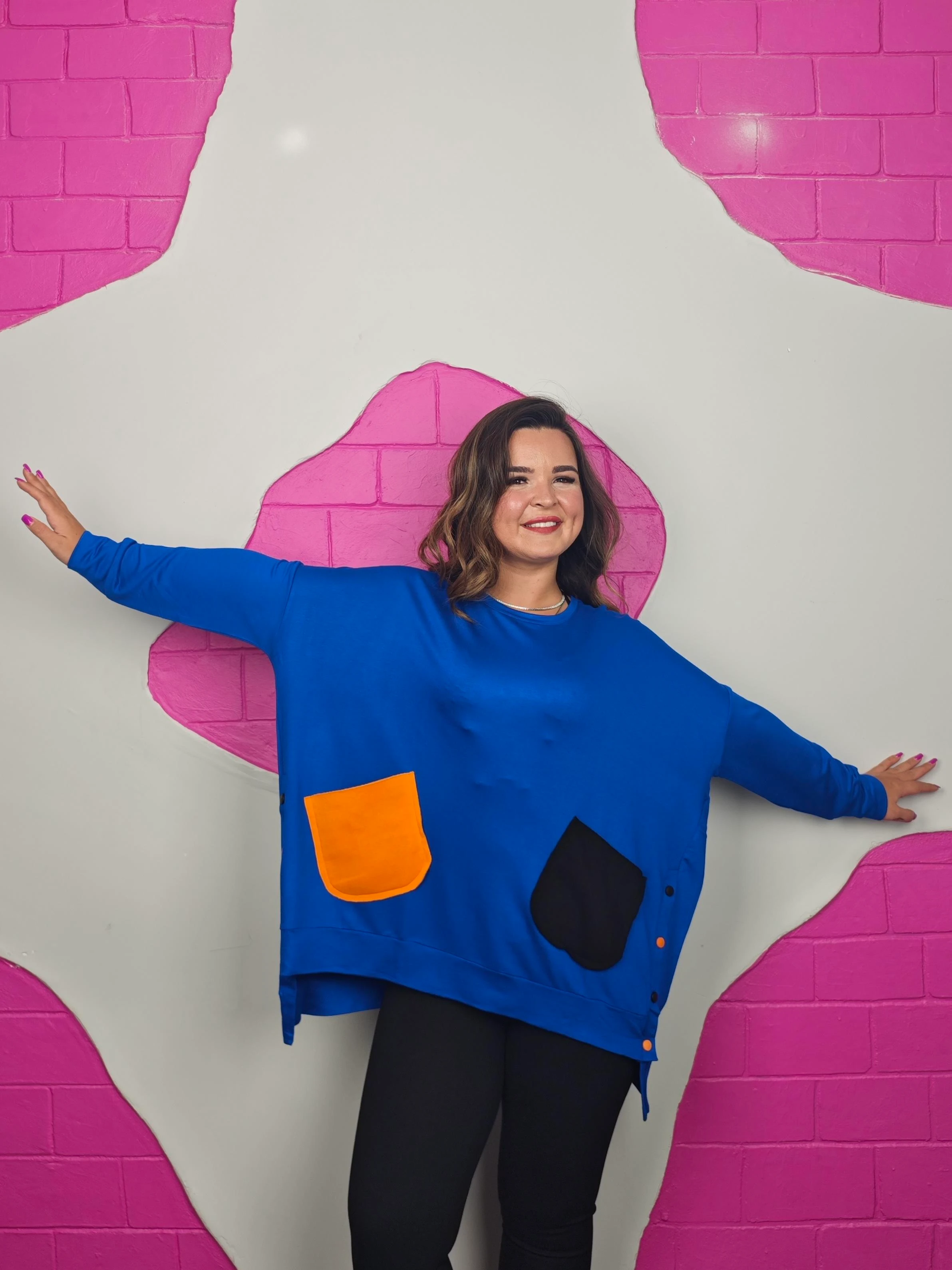 BATTAL BEDEN SAKS CEBİ RENKLİ SWEATSHIRT