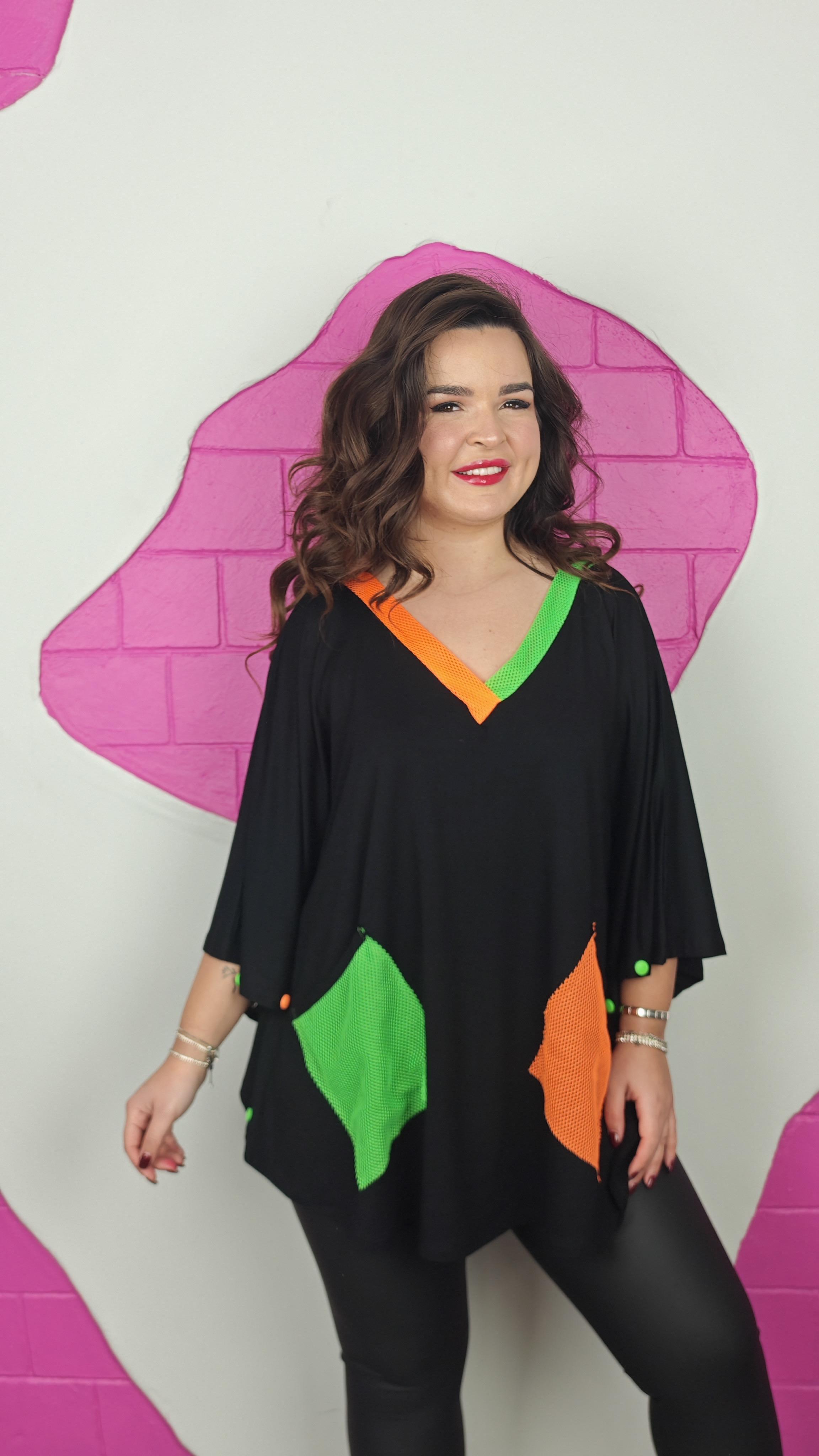 BÜYÜK BEDEN CEBİ FİLE BLUZ