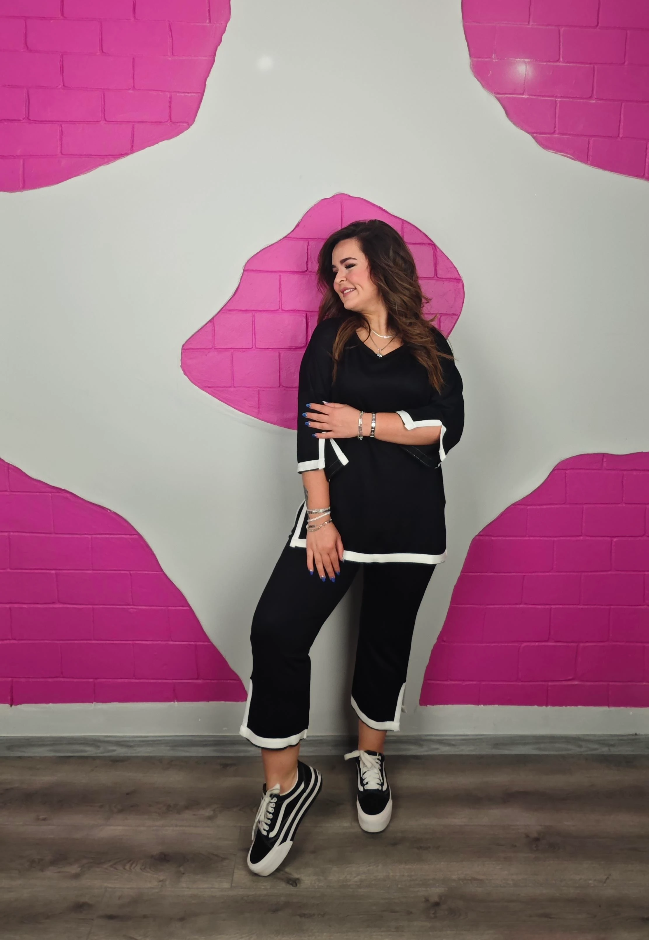 BÜYÜK BEDEN SERITLI TAKIM