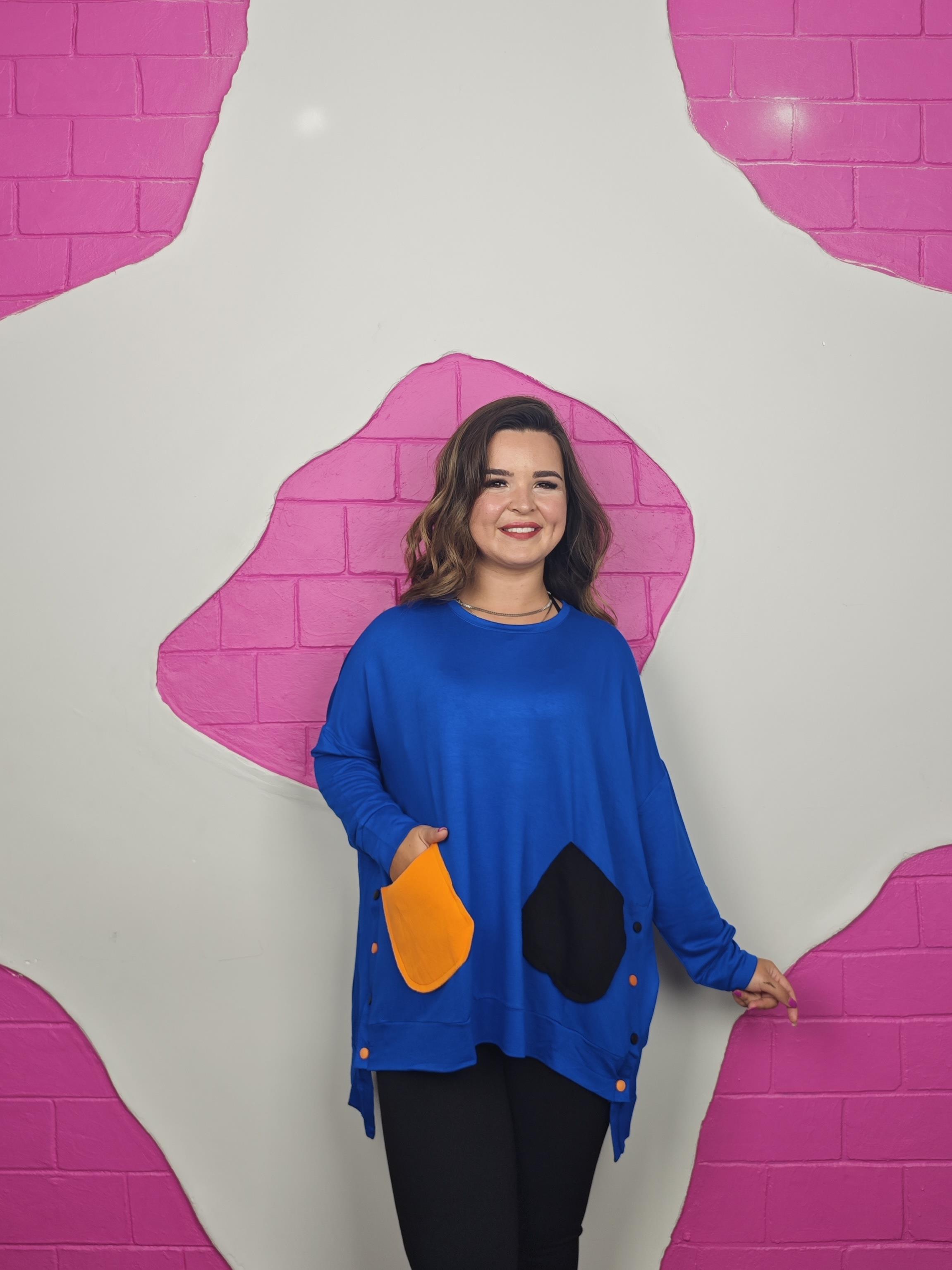 BATTAL BEDEN SAKS CEBİ RENKLİ SWEATSHIRT