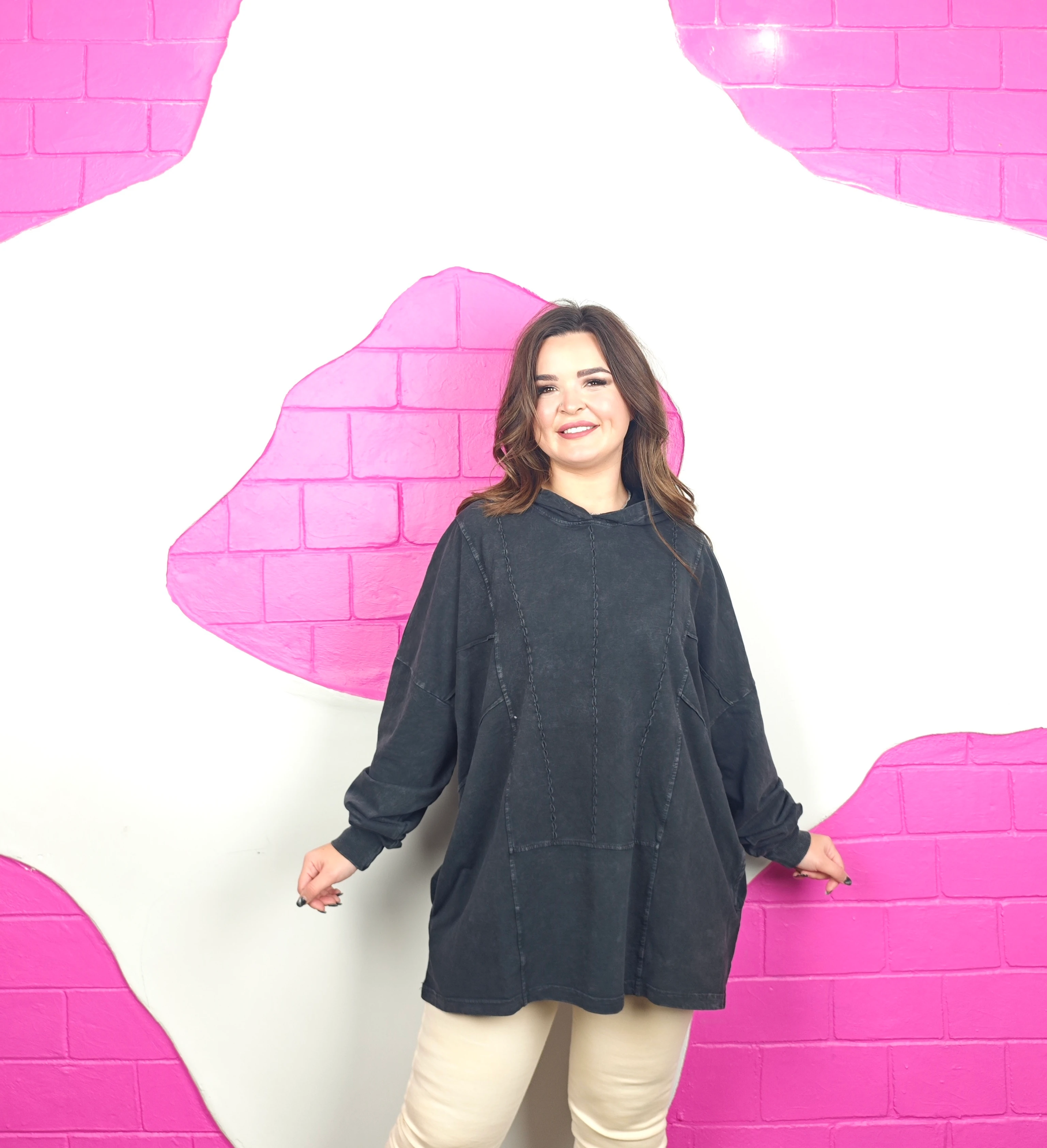 BATTAL BEDEN YIKAMALI TASARIM SWEATSHIRT