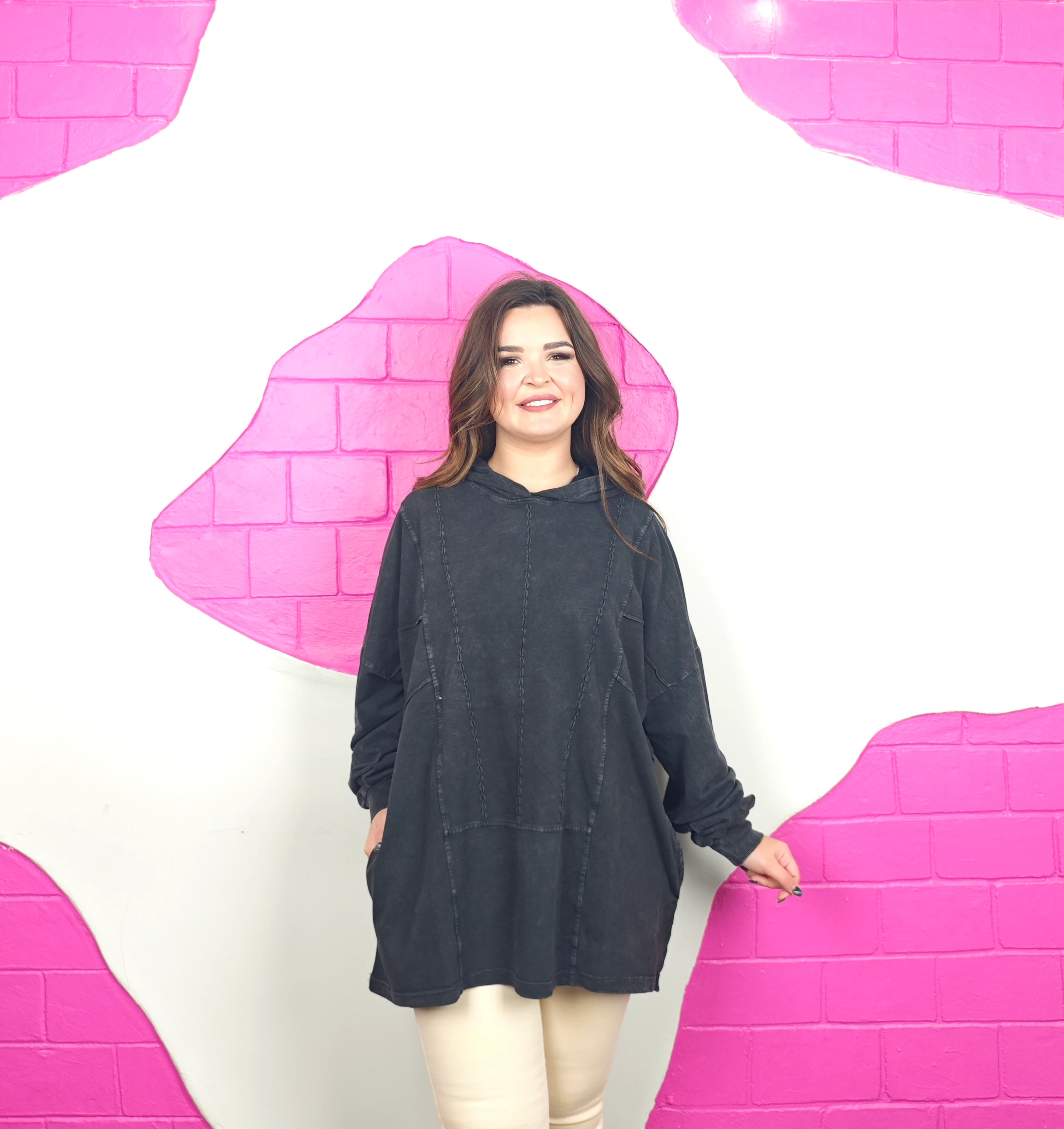 BATTAL BEDEN YIKAMALI TASARIM SWEATSHIRT