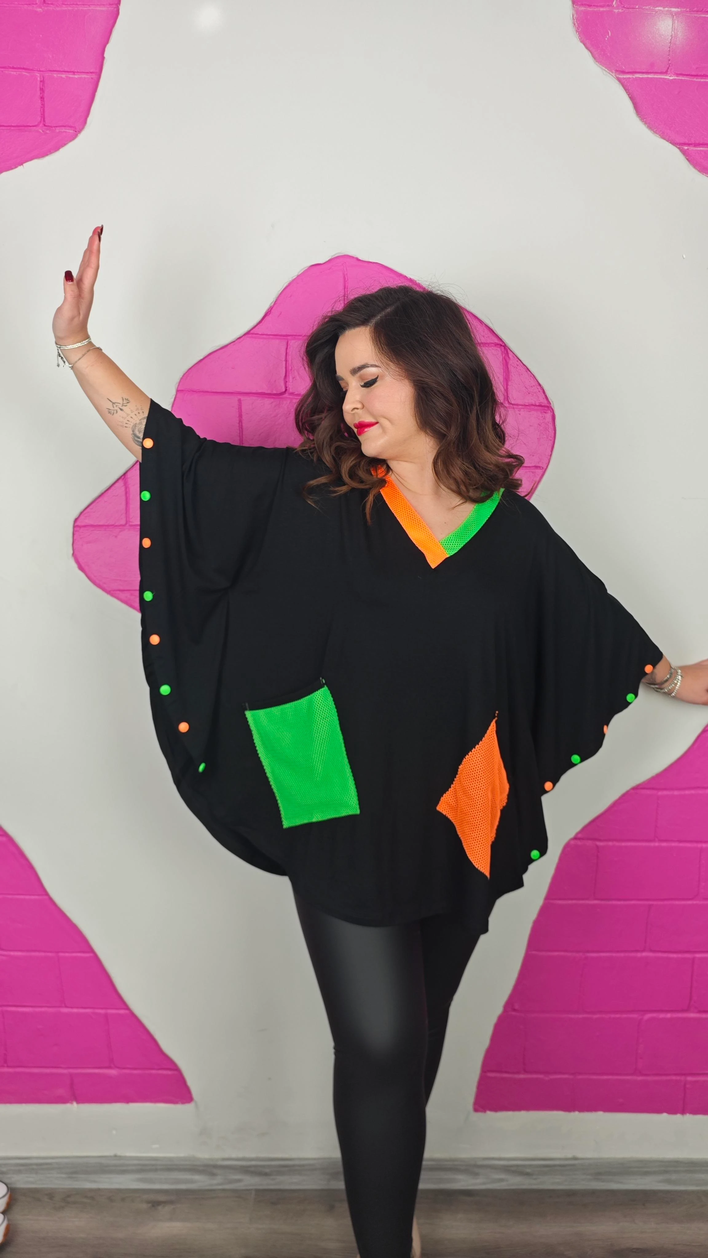 BÜYÜK BEDEN CEBİ FİLE BLUZ