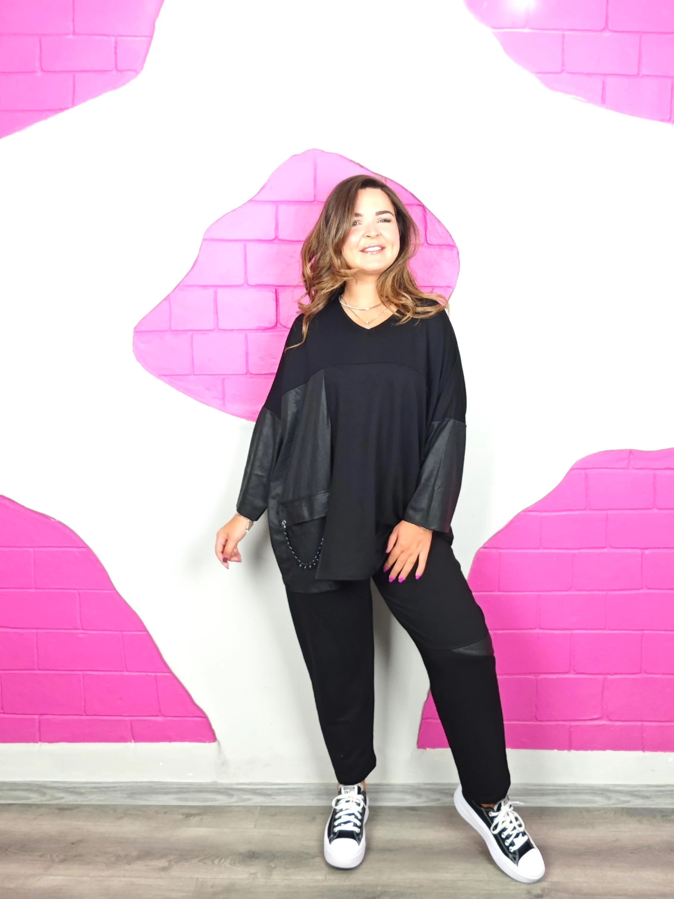 BÜYÜK BEDEN ZİNCİRLİ EŞOFMAN ALTI