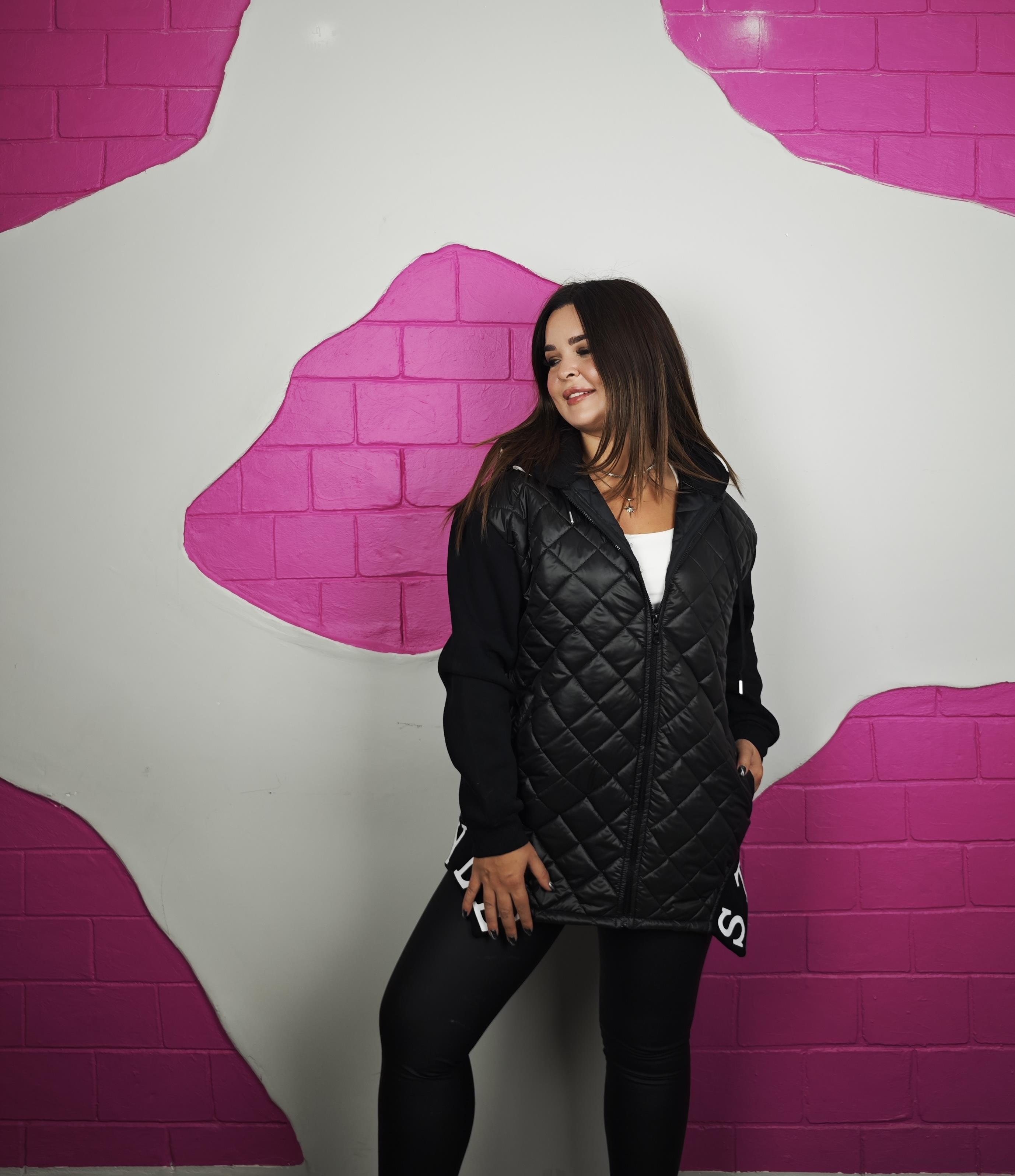 BÜYÜK BEDEN KAPİTONE STYLE MONT