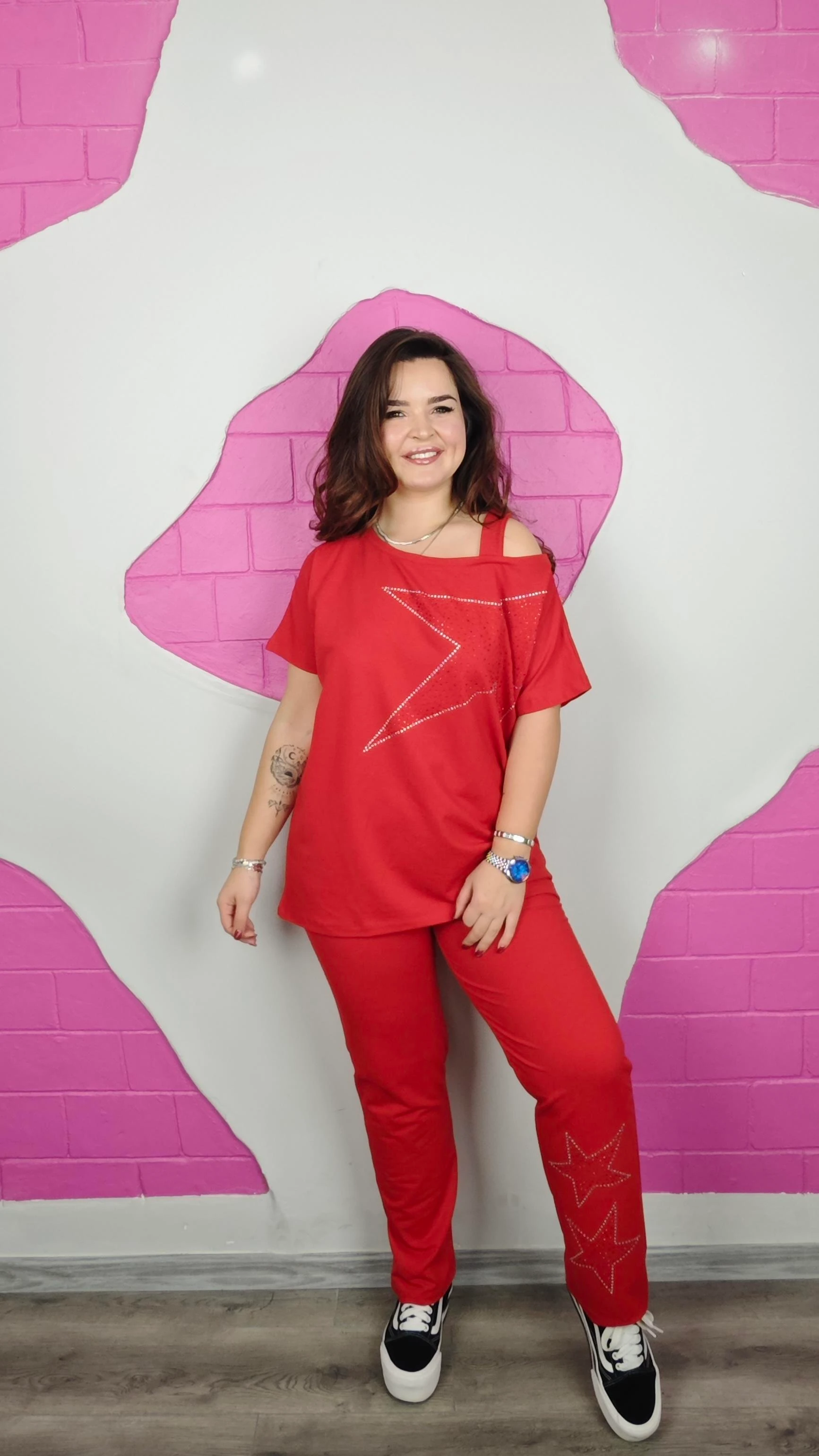 BÜYÜK BEDEN KIRMIZI YILDIZ TAKIM