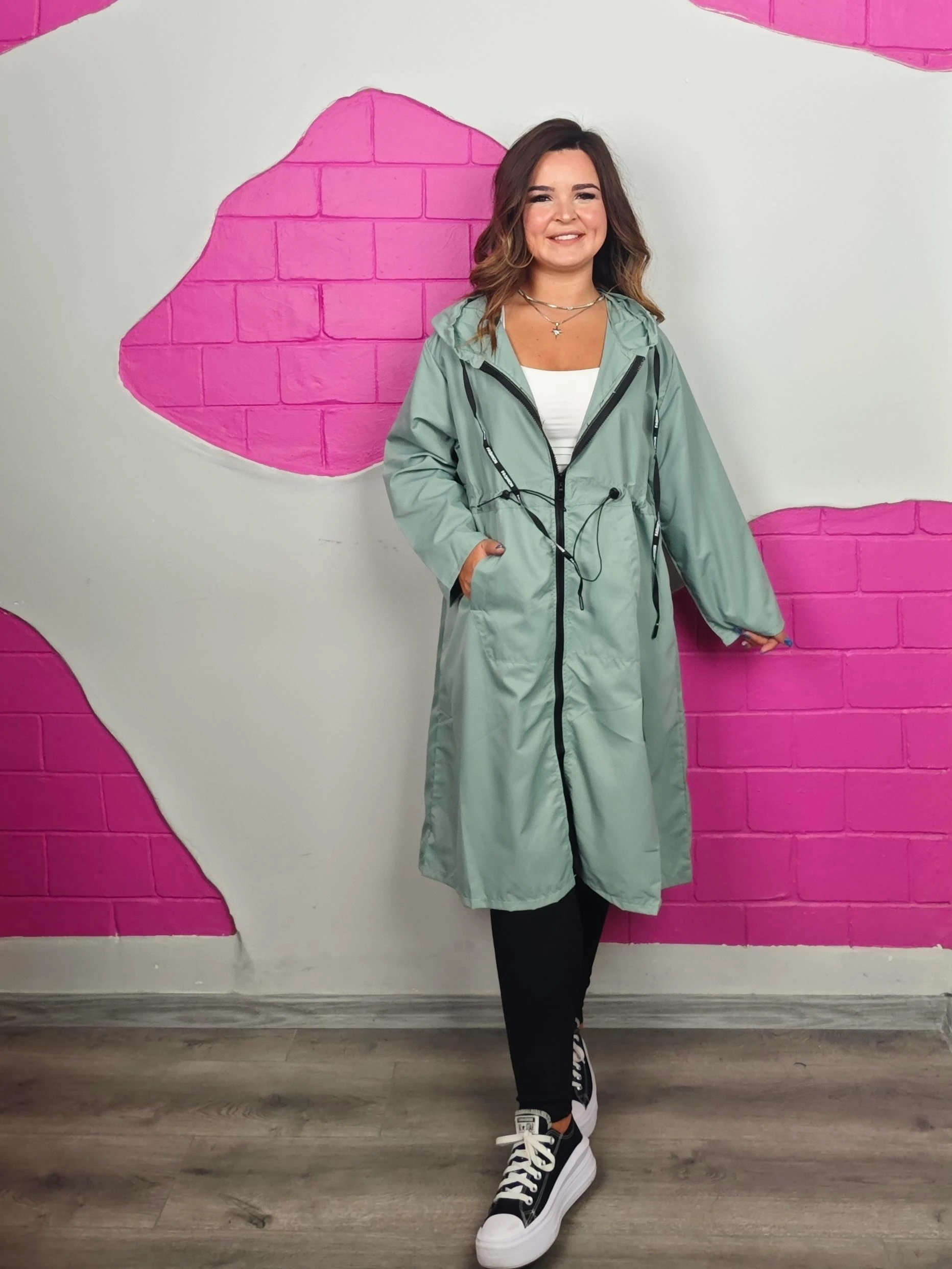 BÜYÜK BEDEN MİNT RÜZGARLIK